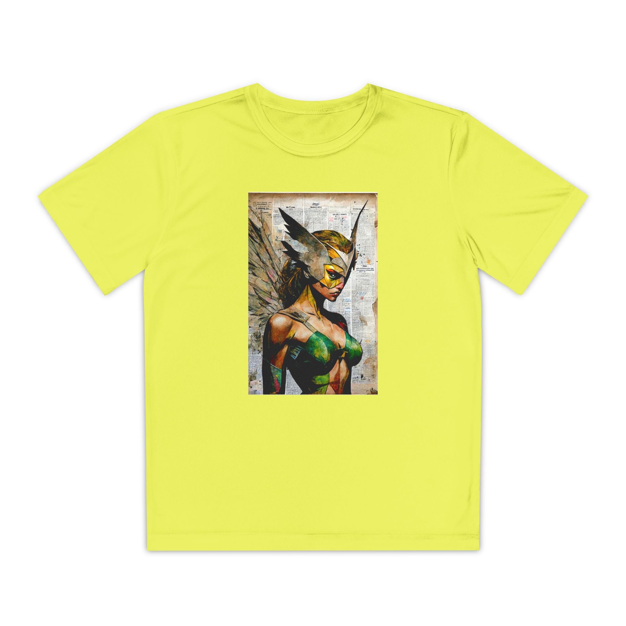 Superhero Youth T-Shirt Sports Graphic Tee, Cool Athletic Shirt for Kids