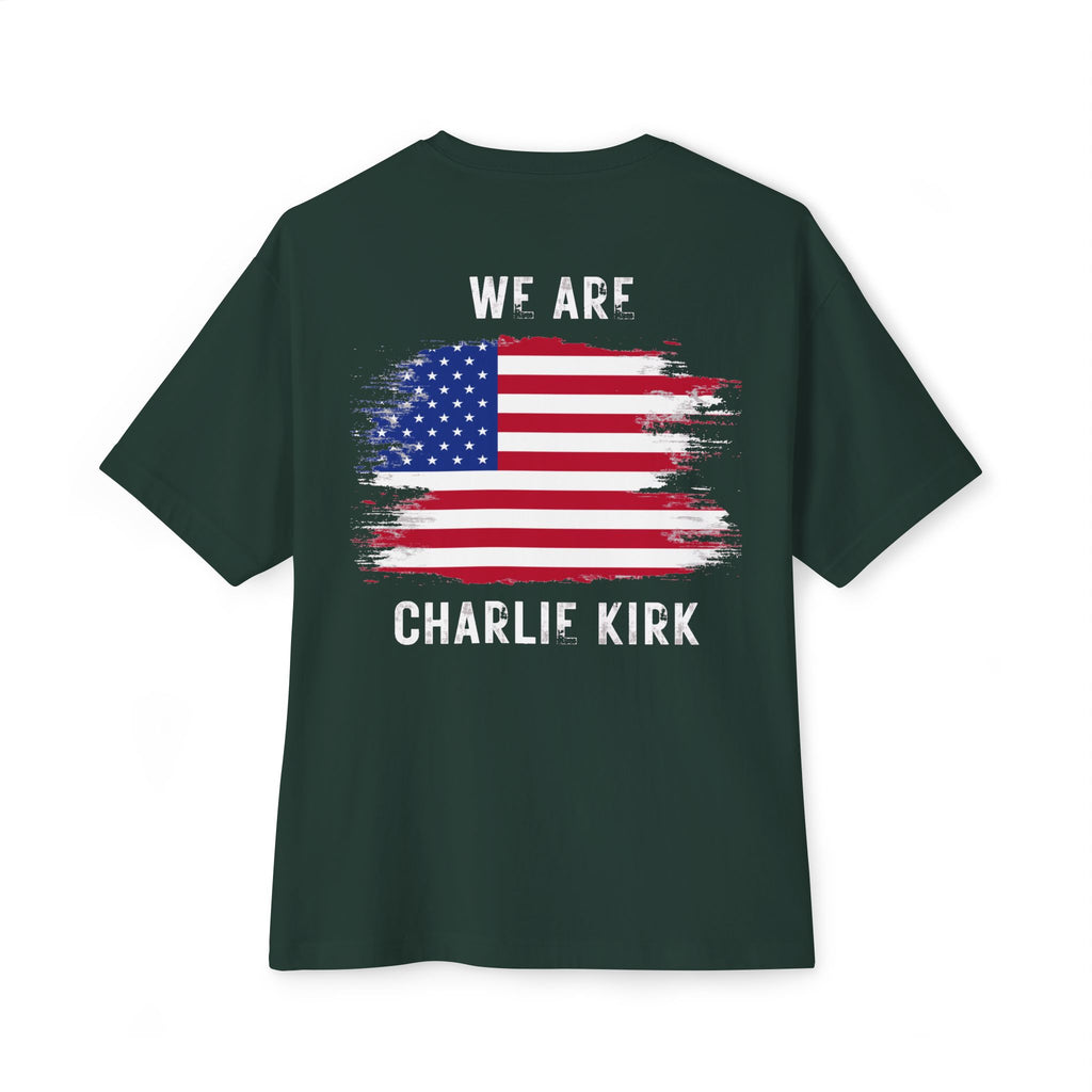 Charlie Kirk Unisex Oversized Boxy Tee