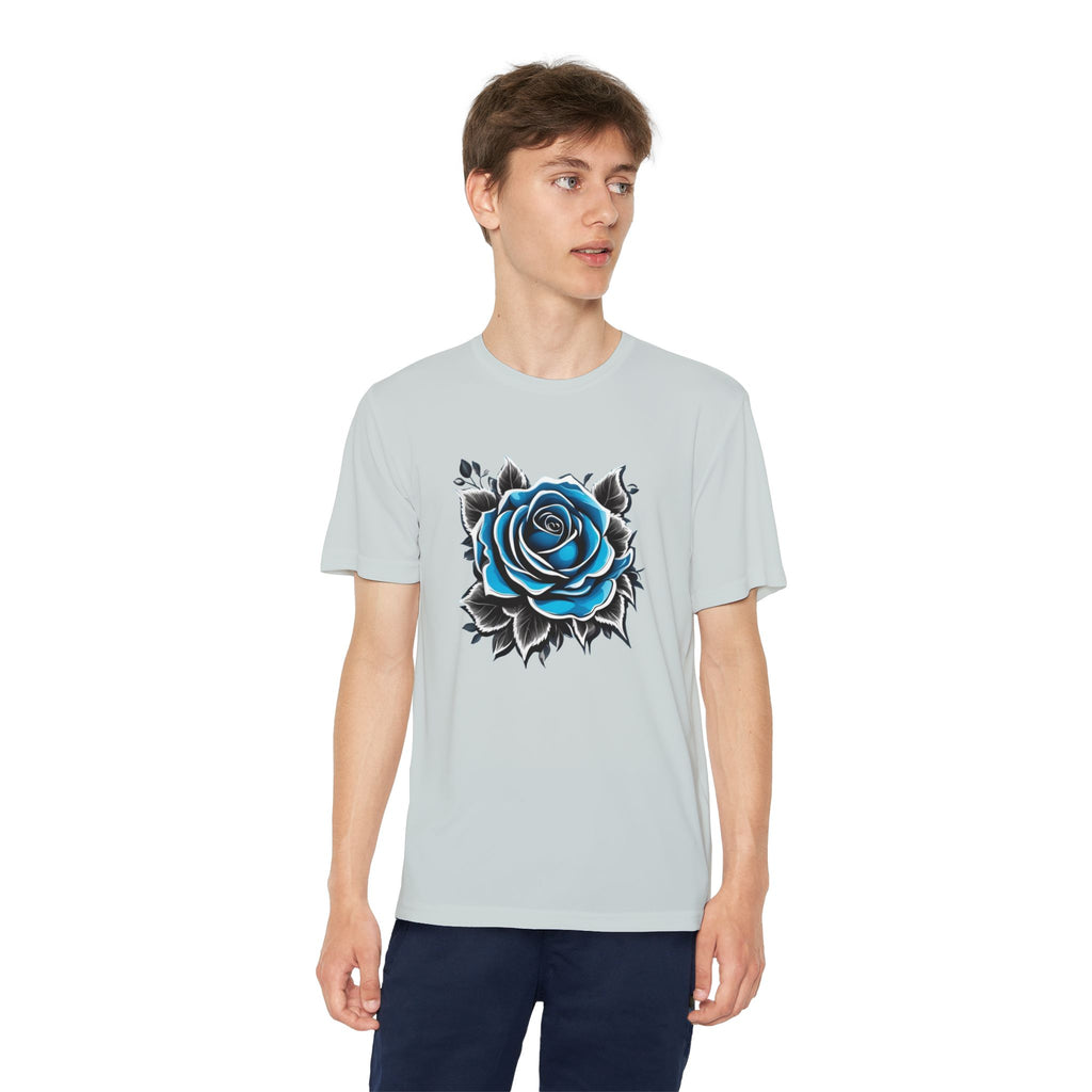 Flower Youth T-Shirt Sports Graphic Tee, Cool Athletic Shirt for Kids