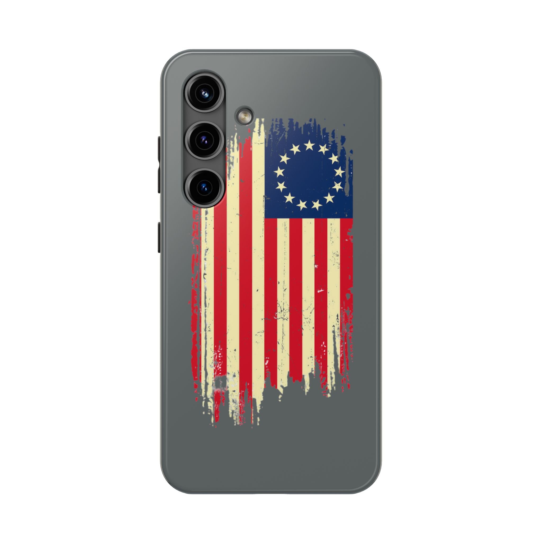 Patriotic Phone Cases with Vintage Flag Design, Tough Case for Independence Day, Memorial Day, 4th of July, Gift for Veterans, USA Pride