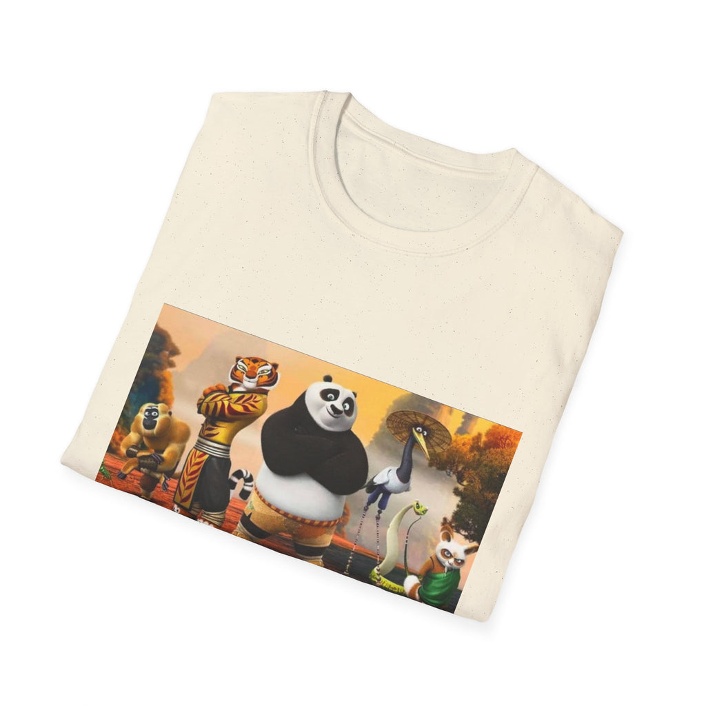 Kung Fu Panda Unisex Softstyle T-Shirt, DreamWorks Animation Youth Competitor Tee, Graphic Tee, Movie Fan Gift, Cult Classic Shirt, Comfy