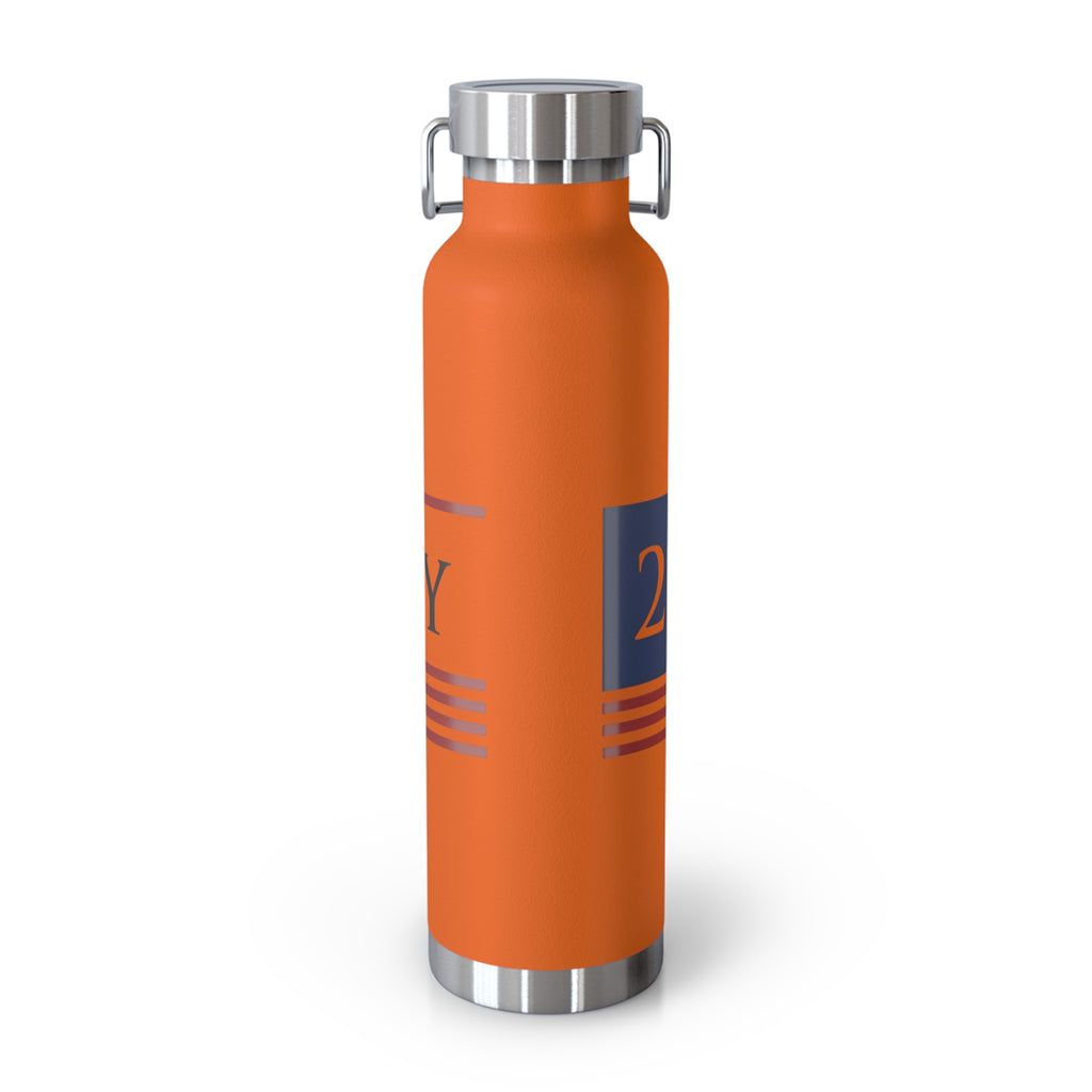 22 A Day Patriotic Copper Insulated Water Bottle