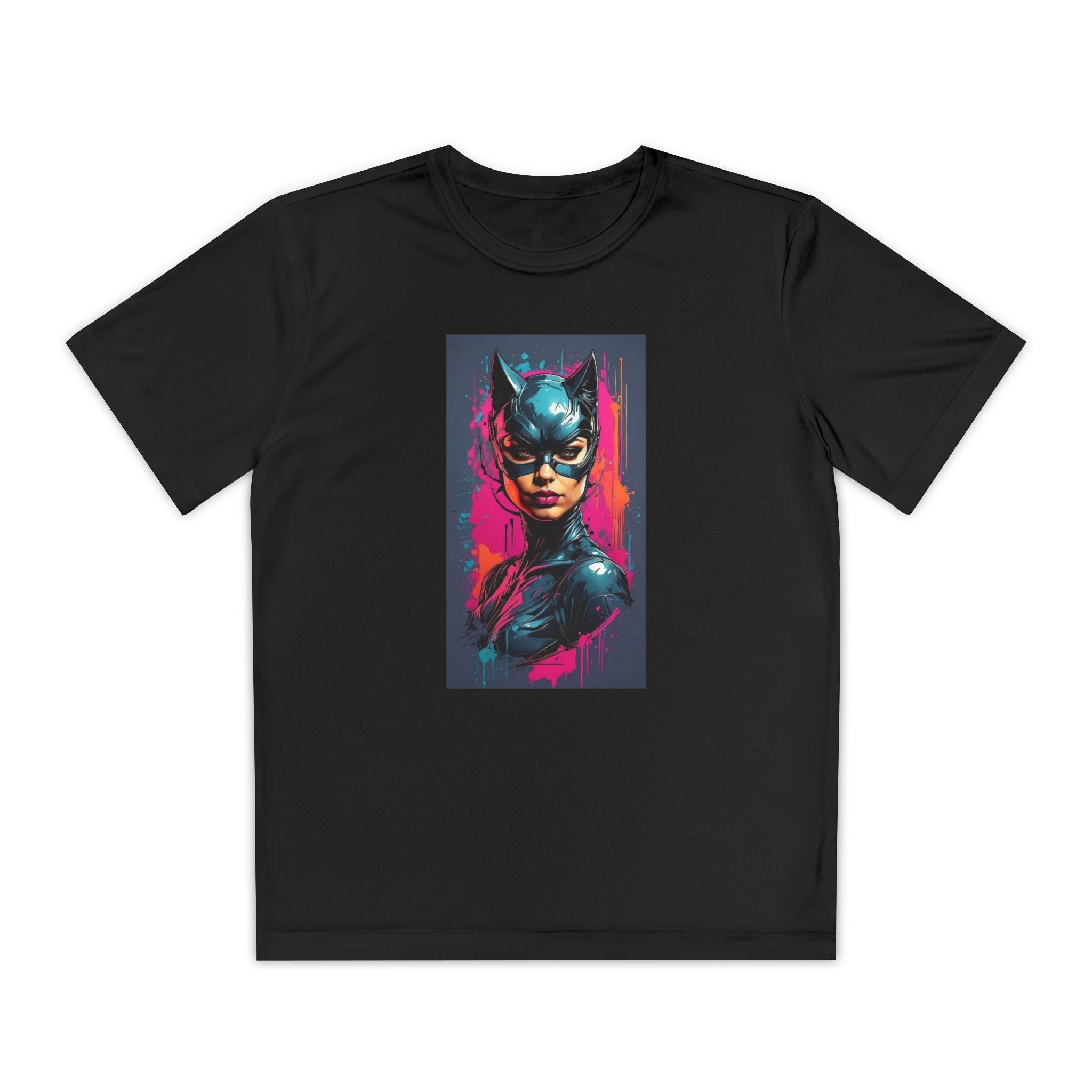 Superhero Youth T-Shirt Sports Graphic Tee, Cool Athletic Shirt for Kids