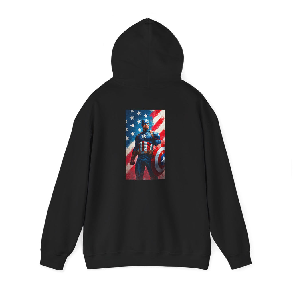 Hooded Sweatshirt - Captain America Design