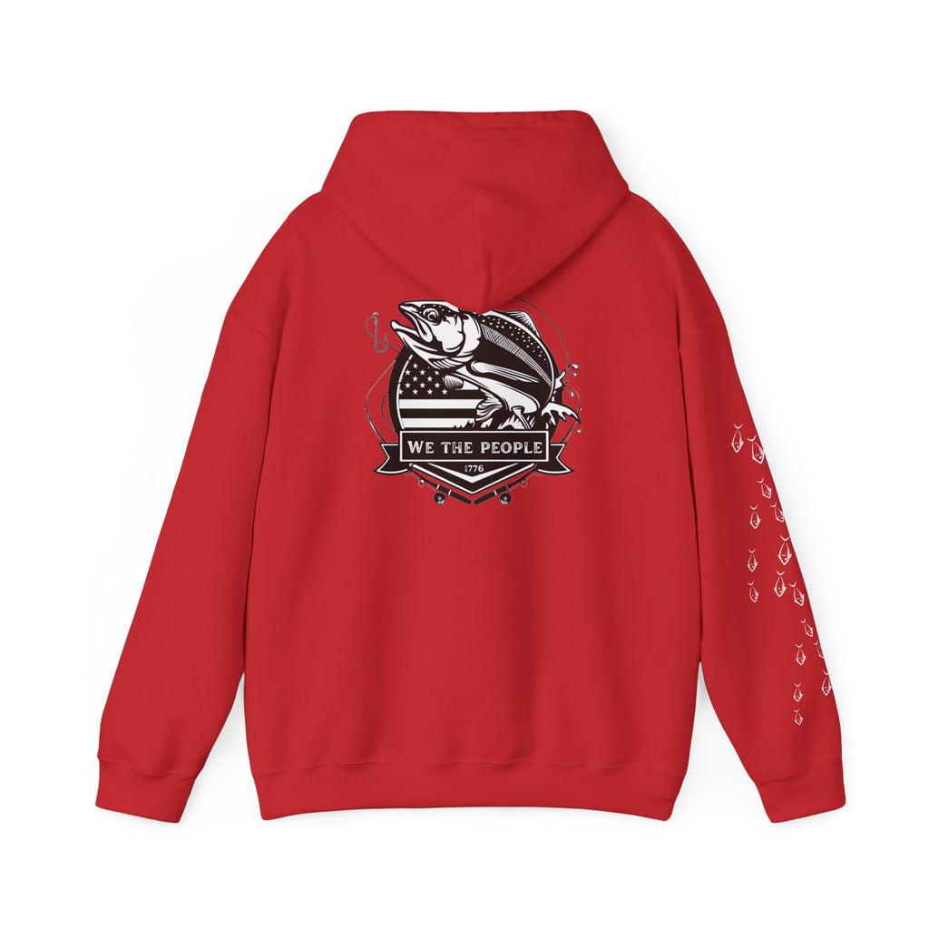 Fishing Patriotic Hoodie | Fishing Flag Hoodie, American Fishing Sweatshirt