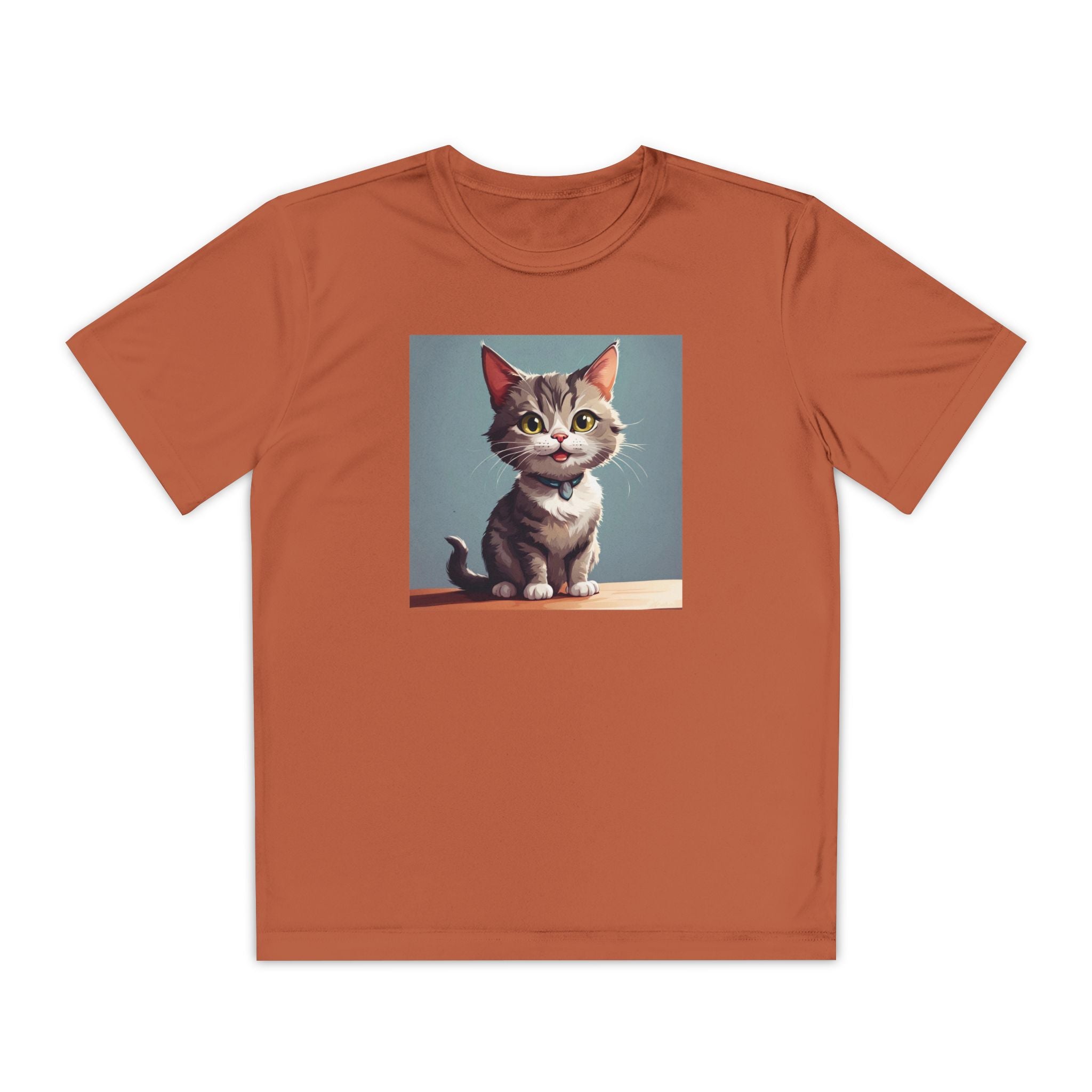 Youth Tee, Cute Kitten Graphic Shirt for Kids, Cat Lover Gift, Animal Theme Top, Children's Clothing, Feline Print Apparel