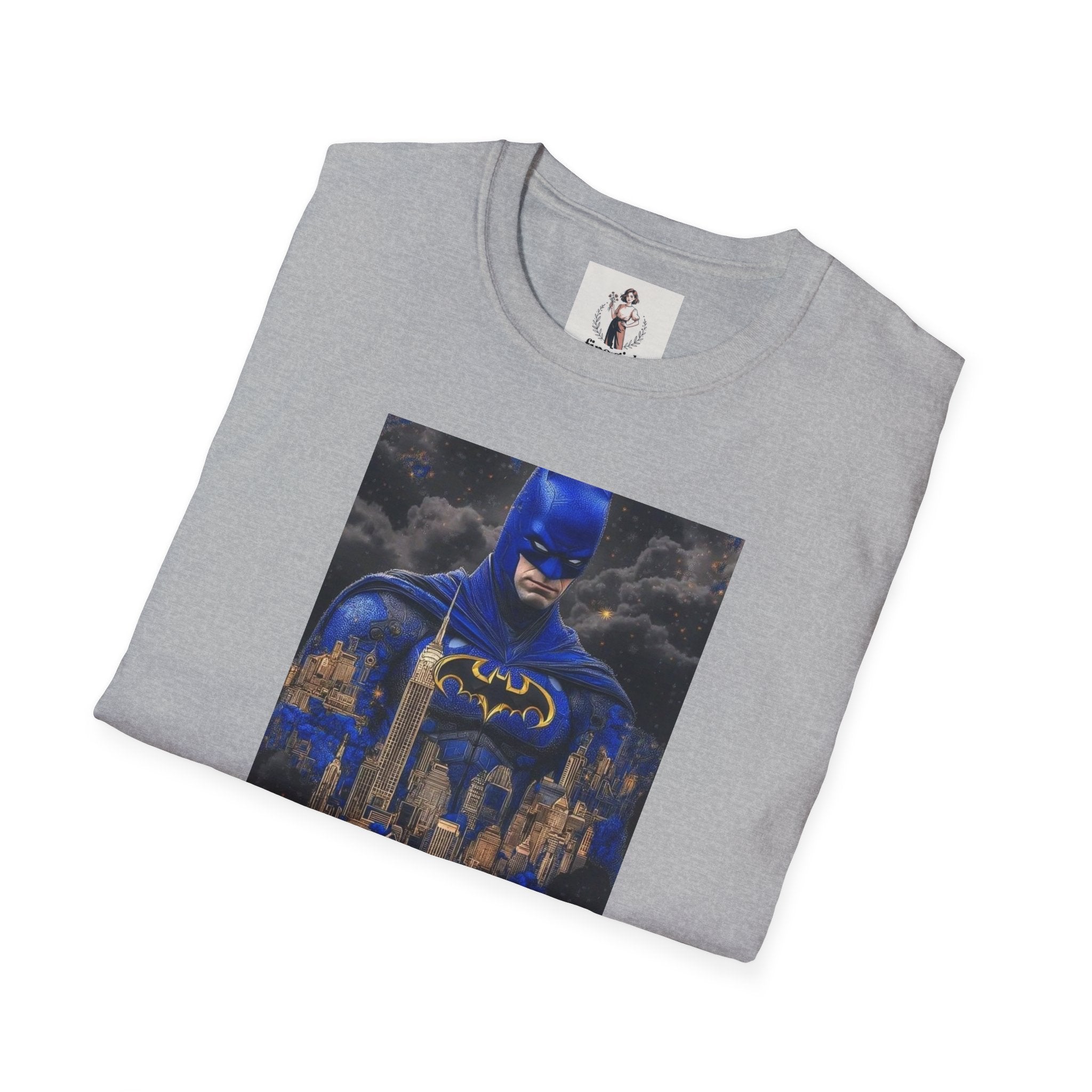 Batman Marvel Unisex Softstyle T-Shirt, Comic Book Tee, Geeky Clothing, Cosplay Costume Top