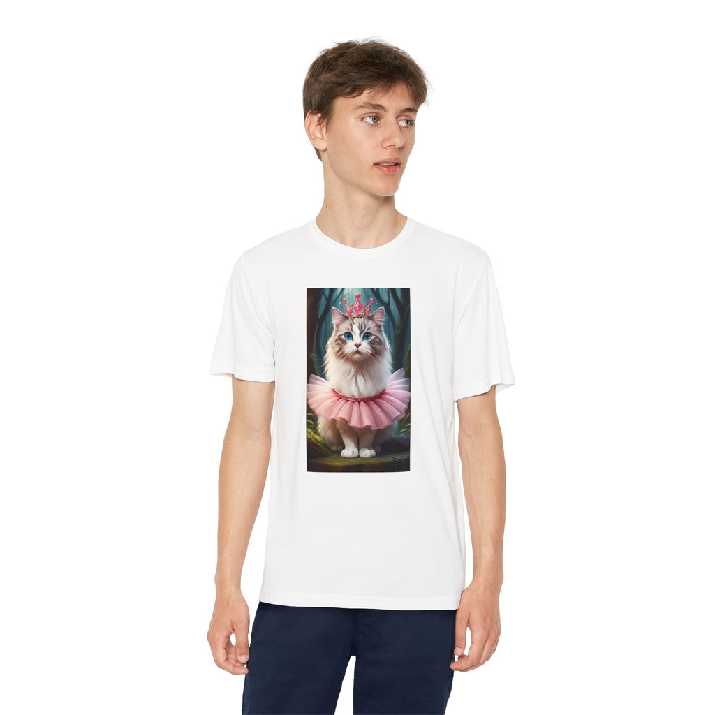 Graphic Tee, Cute Cartoon Kitten, Kids Animal Lover Shirt, Kitty Princess Design, Youth Tee for Girls and Boys, Funny Cat Shirt, Gift for