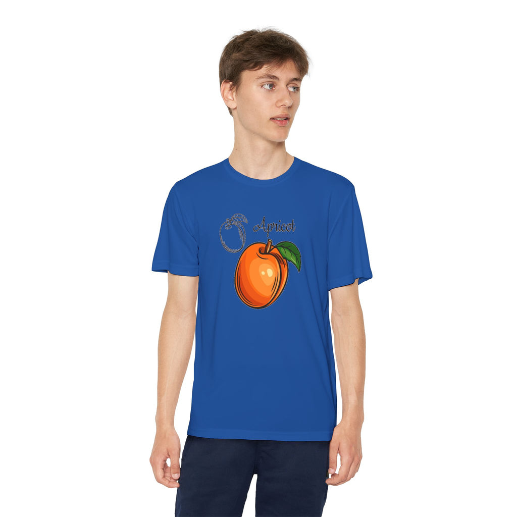 Apricot Youth T-Shirt Sports Graphic Tee, Cool Athletic Shirt for Kids, Perfect for Sports Events, Team Spirit