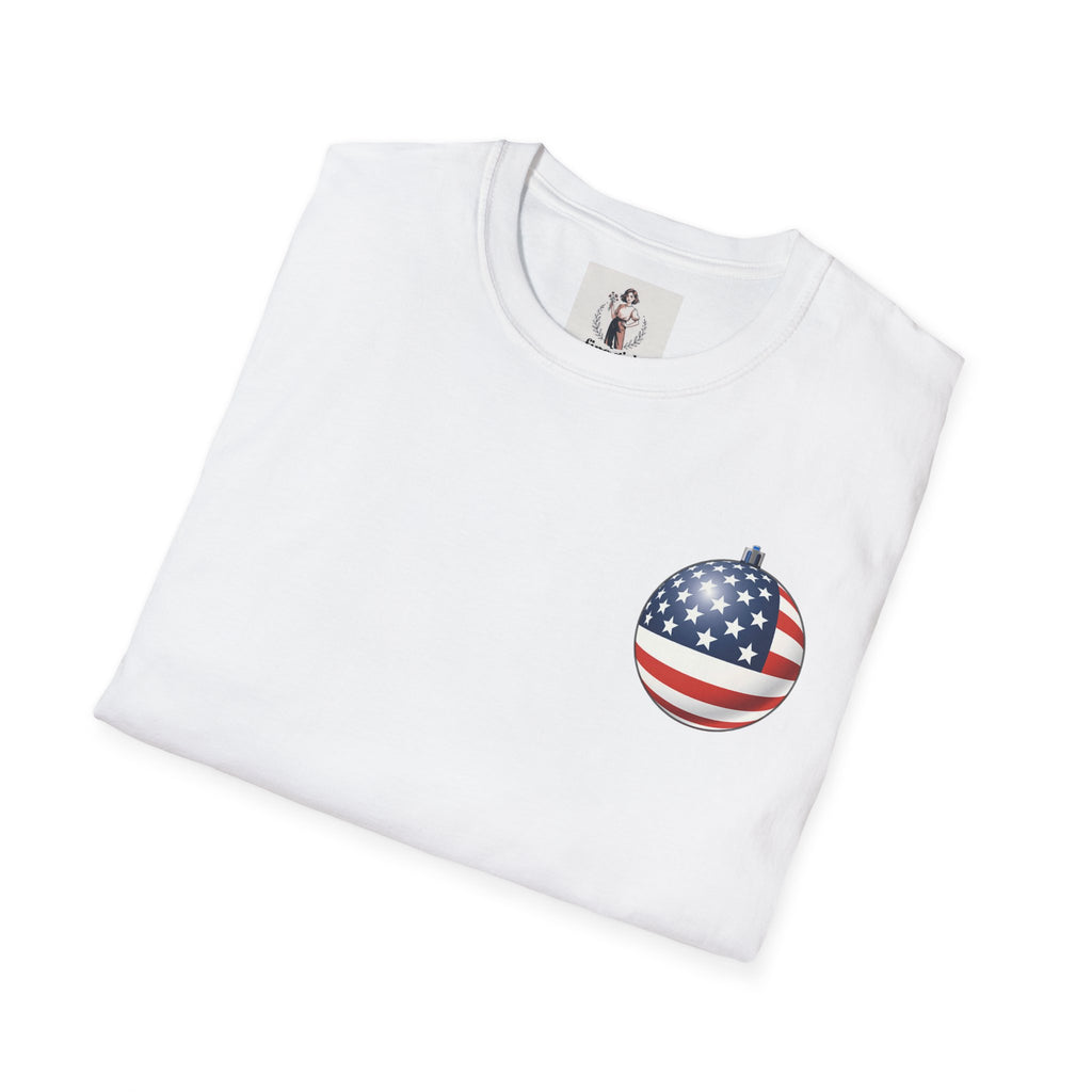 Santa Claus On A Tank Christmas ~ Unisex Softstyle T-Shirt