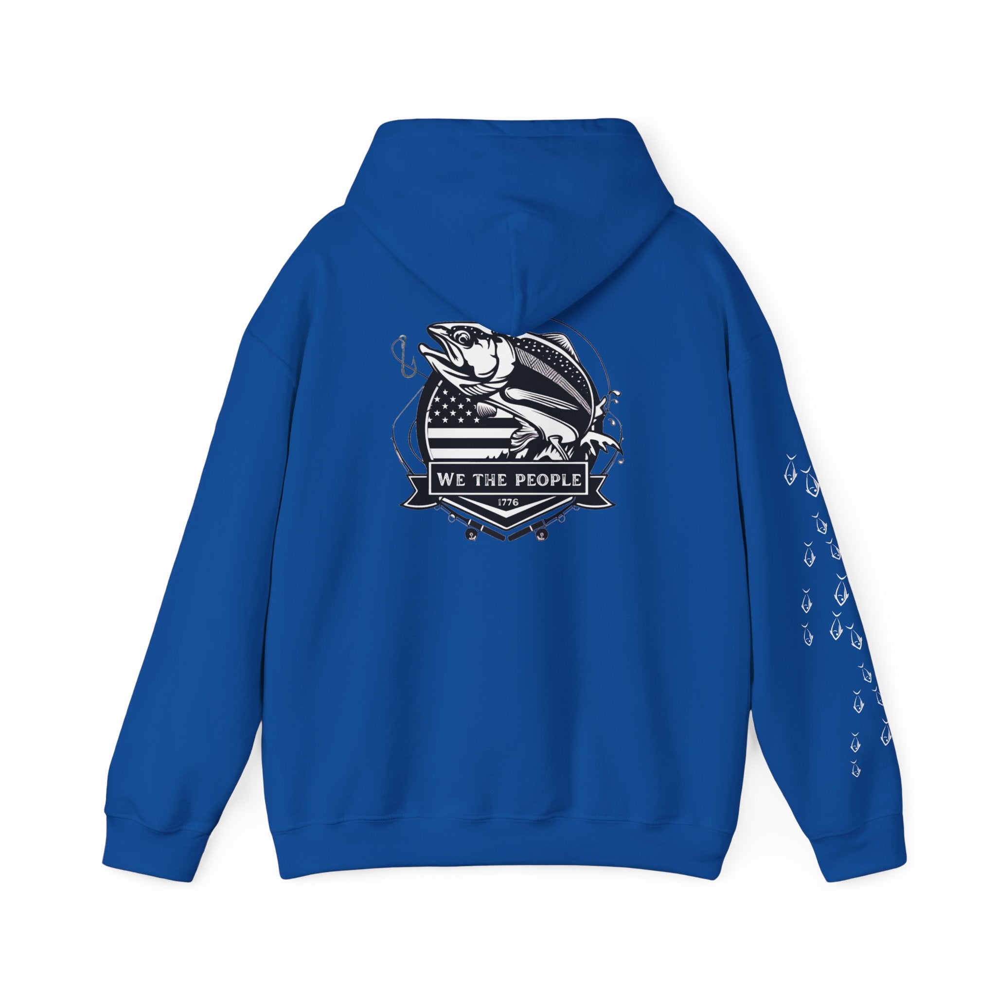 Fishing Patriotic Hoodie | Fishing Flag Hoodie, American Fishing Sweatshirt