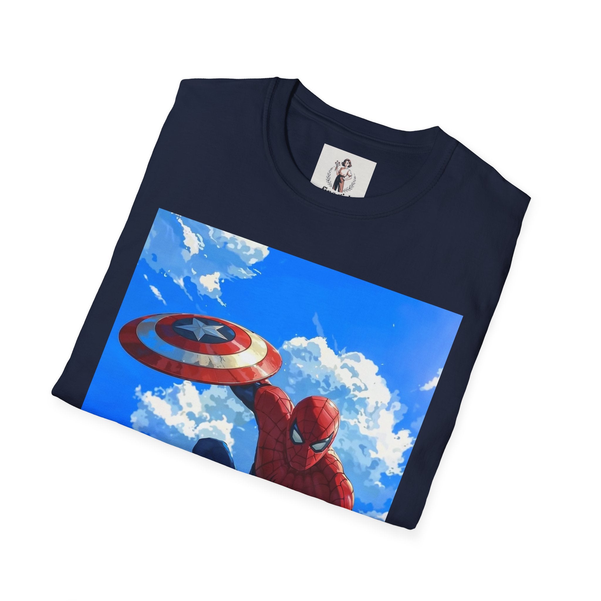 Spiderman Superhero Marvel Unisex Softstyle T-Shirt, Comic Book Tee, Geeky Clothing, Cosplay Costume Top