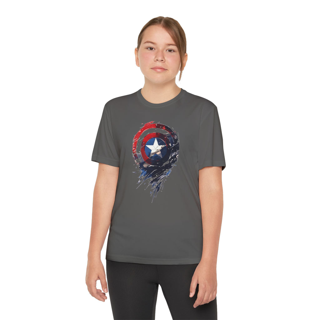 Advengers Youth T-Shirt Sports Graphic Tee, Cool Athletic Shirt for Kids