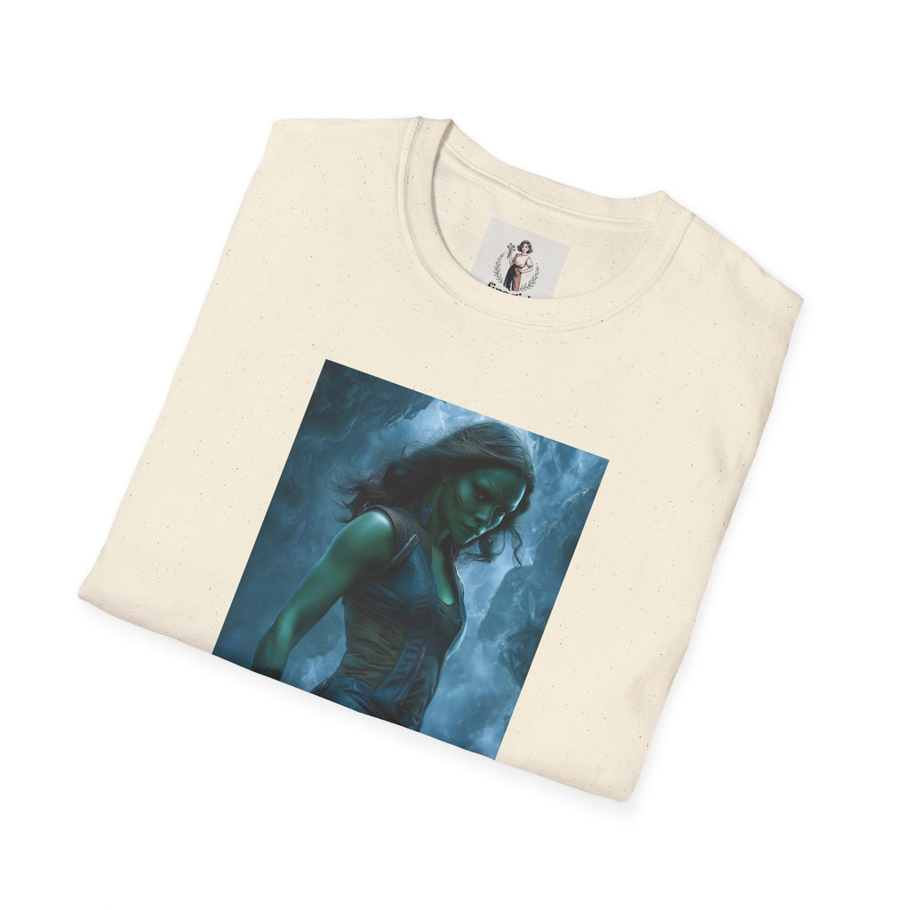 Gamora From Gardians Of The Galaxy Superhero Marvel Unisex Softstyle T-Shirt, Comic Book Tee, Geeky Clothing, Cosplay Costume Top