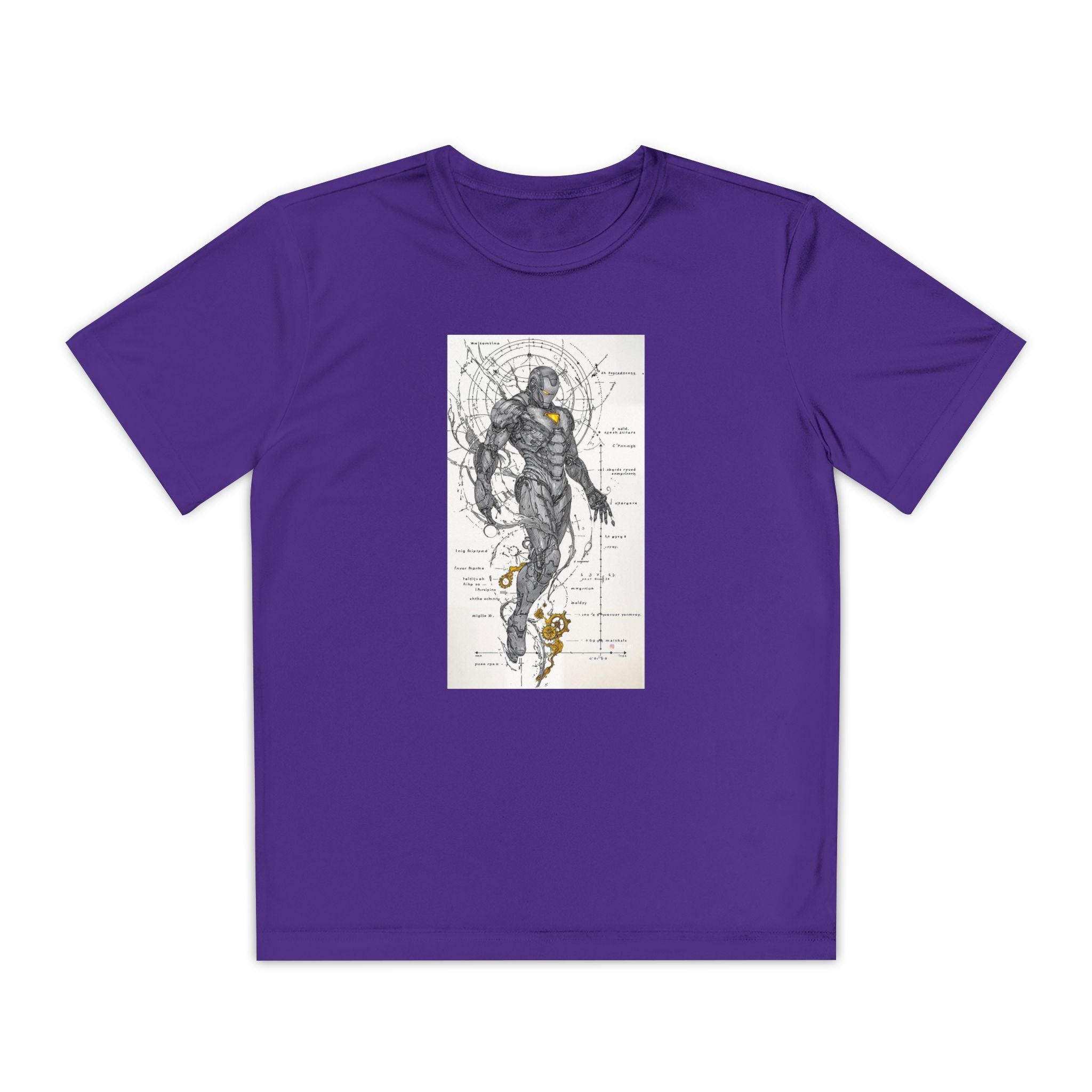 Superhero Youth T-Shirt Sports Graphic Tee, Cool Athletic Shirt for Kids