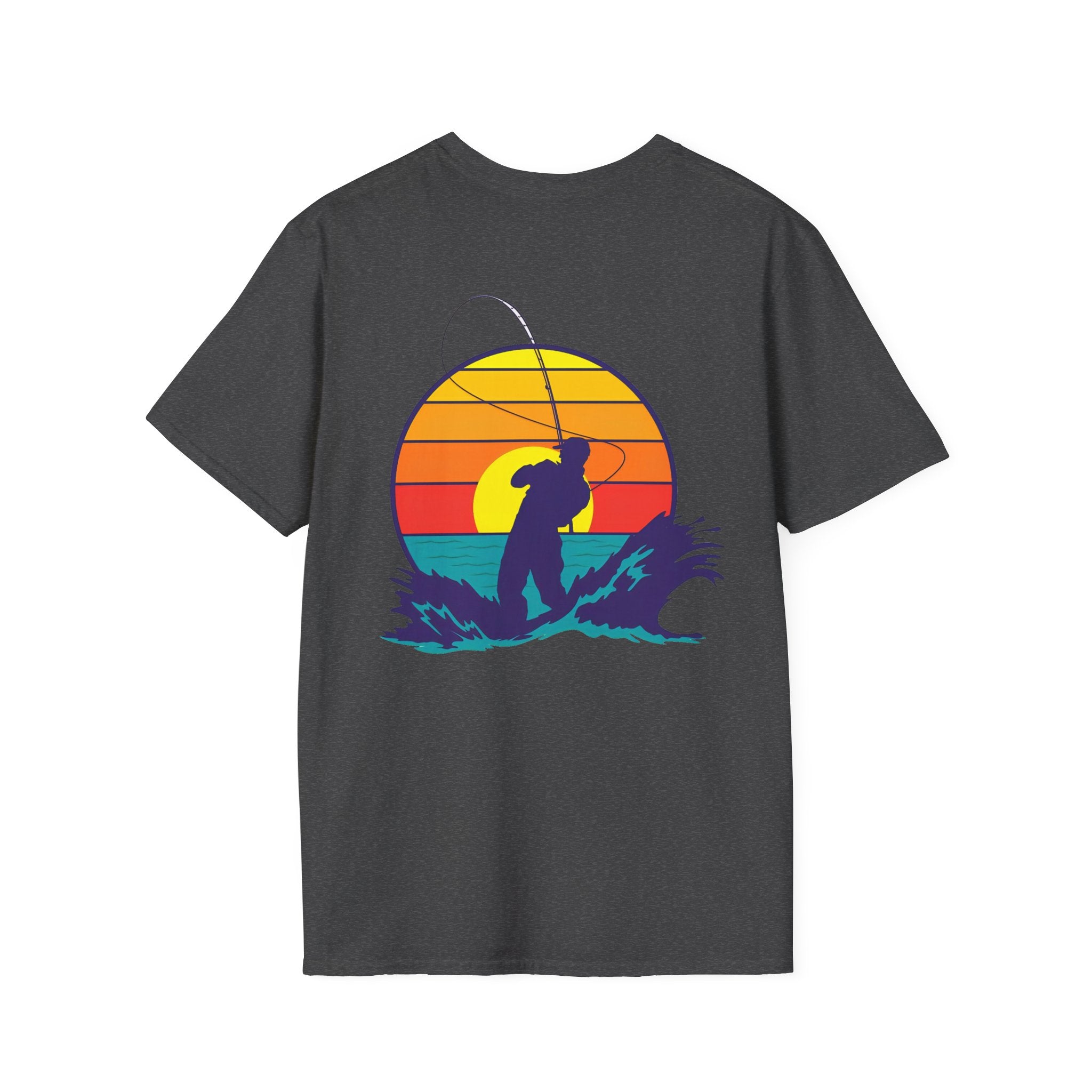 Patriotic Fishing t-shirt, American Flag Tee, 4th of July Shirt, USA Independence Day Top, Patriotic Graphic Tee, Unisex Patriotic