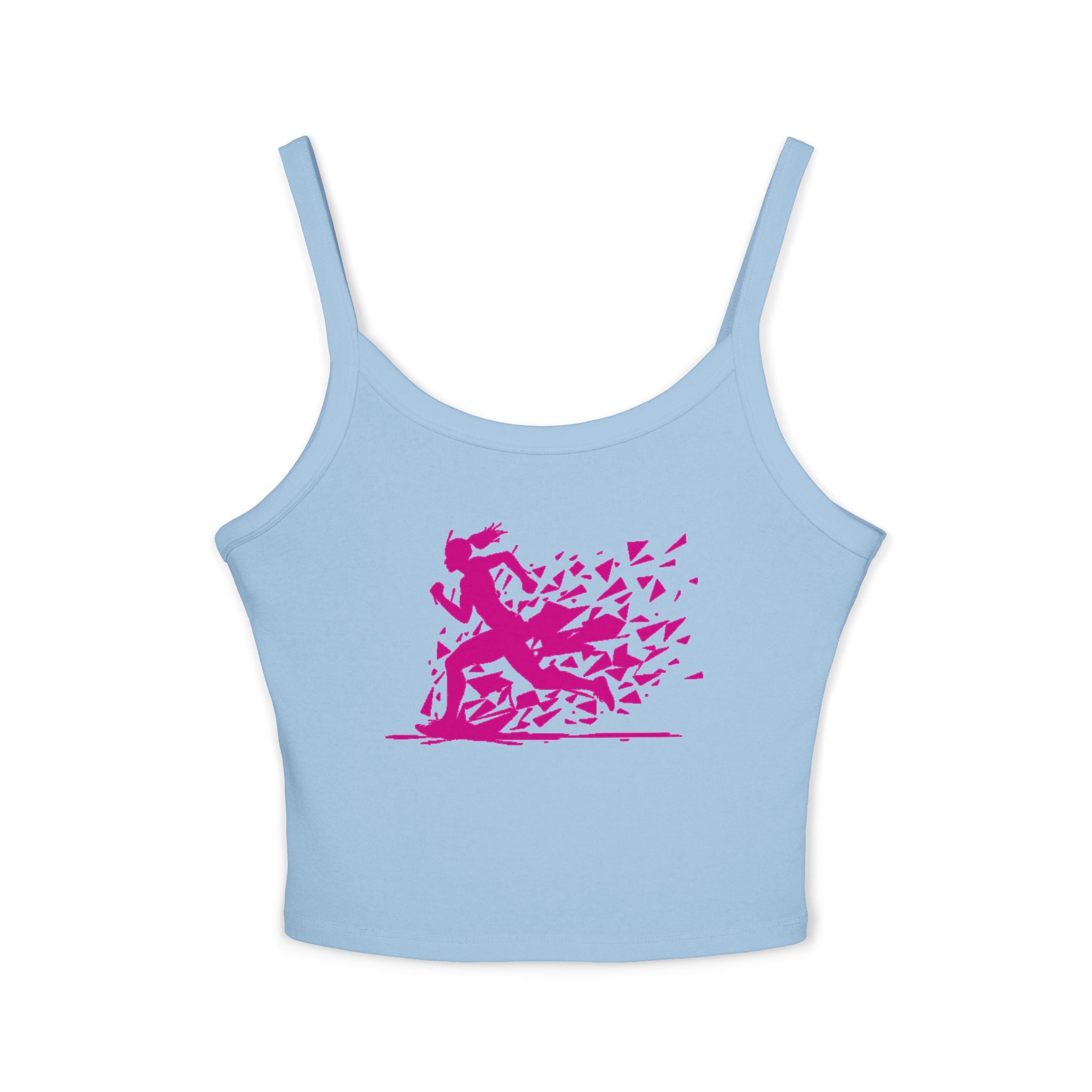 Running Woman Tank Top, Athletic Workout Top, Fitness Sleeveless Shirt, Jogging Muscle Tee, Exercise Gym Cami