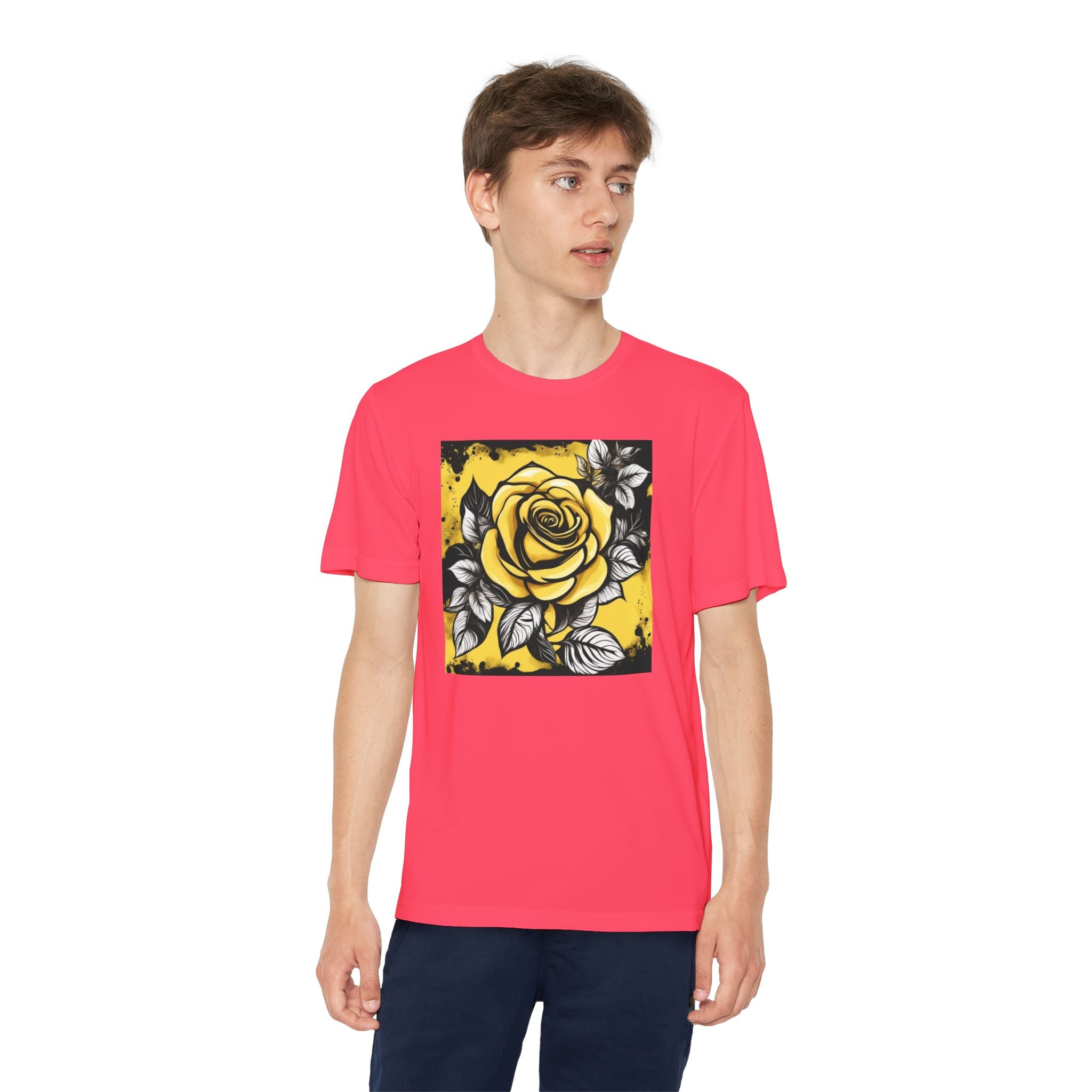 Flower Youth Tshirt, Girls Floral Tee, Kids Spring Shirt, Children's Botanical Top, Teen Blossom T-Shirt
