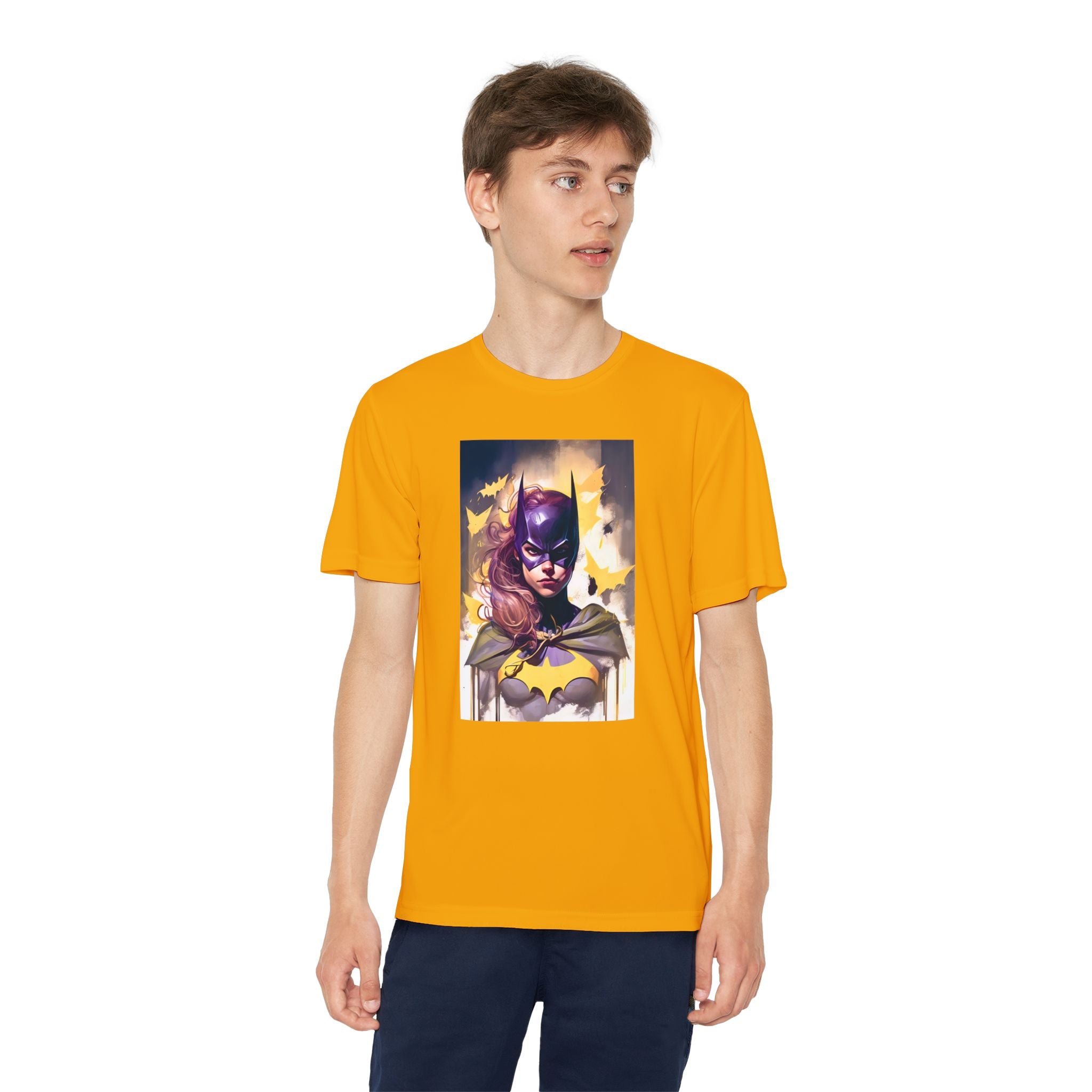 Superhero Youth T-Shirt Sports Graphic Tee, Cool Athletic Shirt for Kids