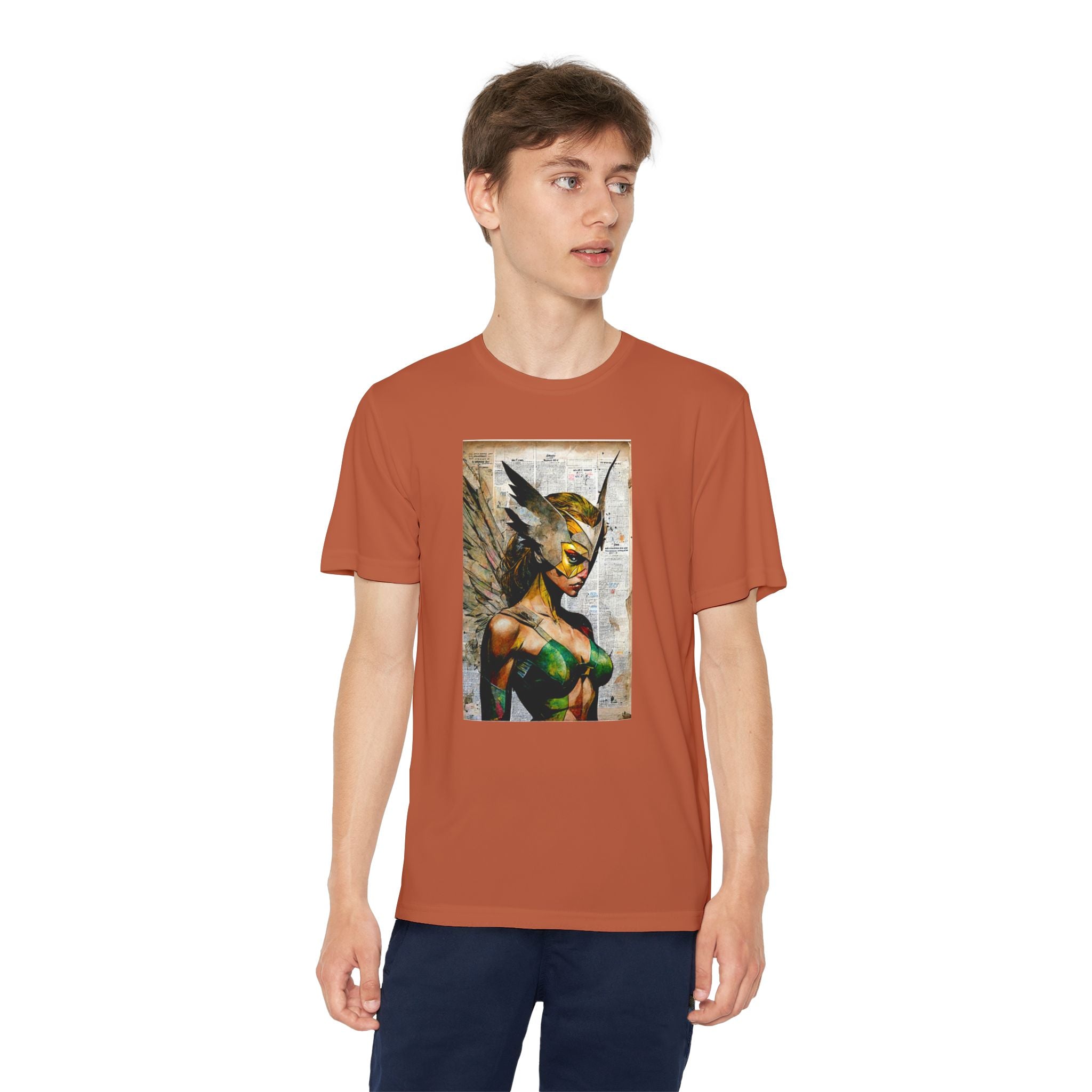 Superhero Youth T-Shirt Sports Graphic Tee, Cool Athletic Shirt for Kids