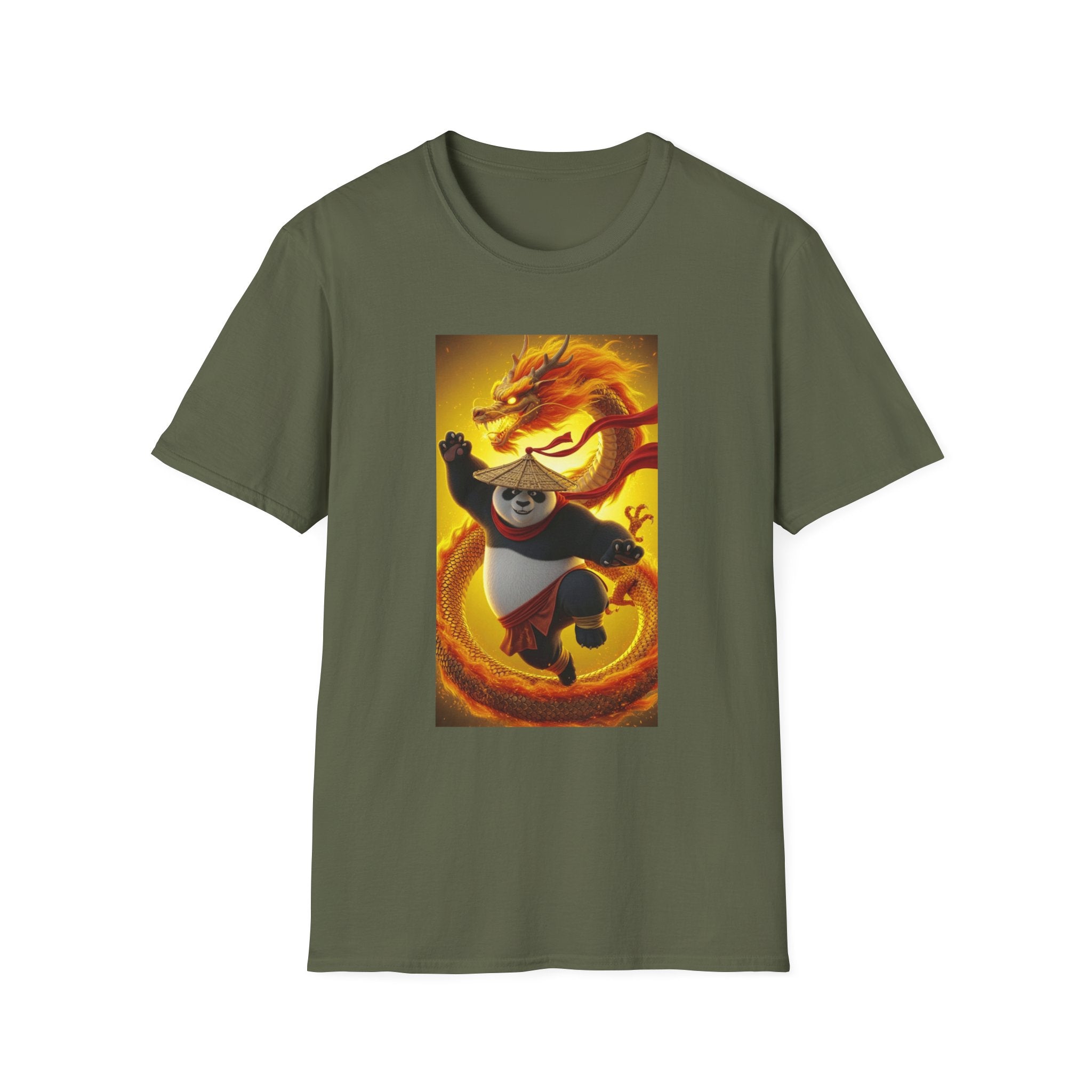 Kung Fu Panda Unisex Softstyle T-Shirt, DreamWorks Animation Youth Competitor Tee, Graphic Tee, Movie Fan Gift, Cult Classic Shirt, Comfy