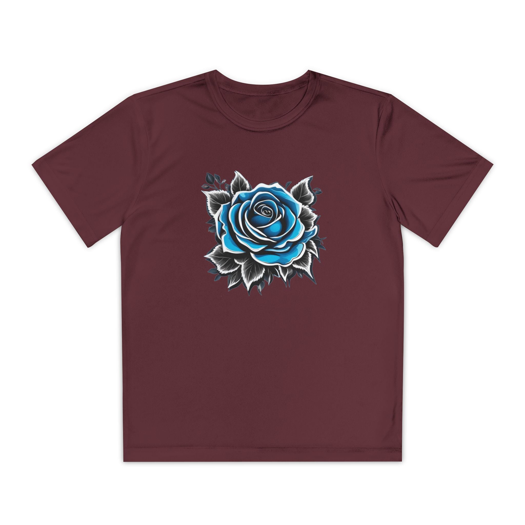 Flower Youth T-Shirt Sports Graphic Tee, Cool Athletic Shirt for Kids