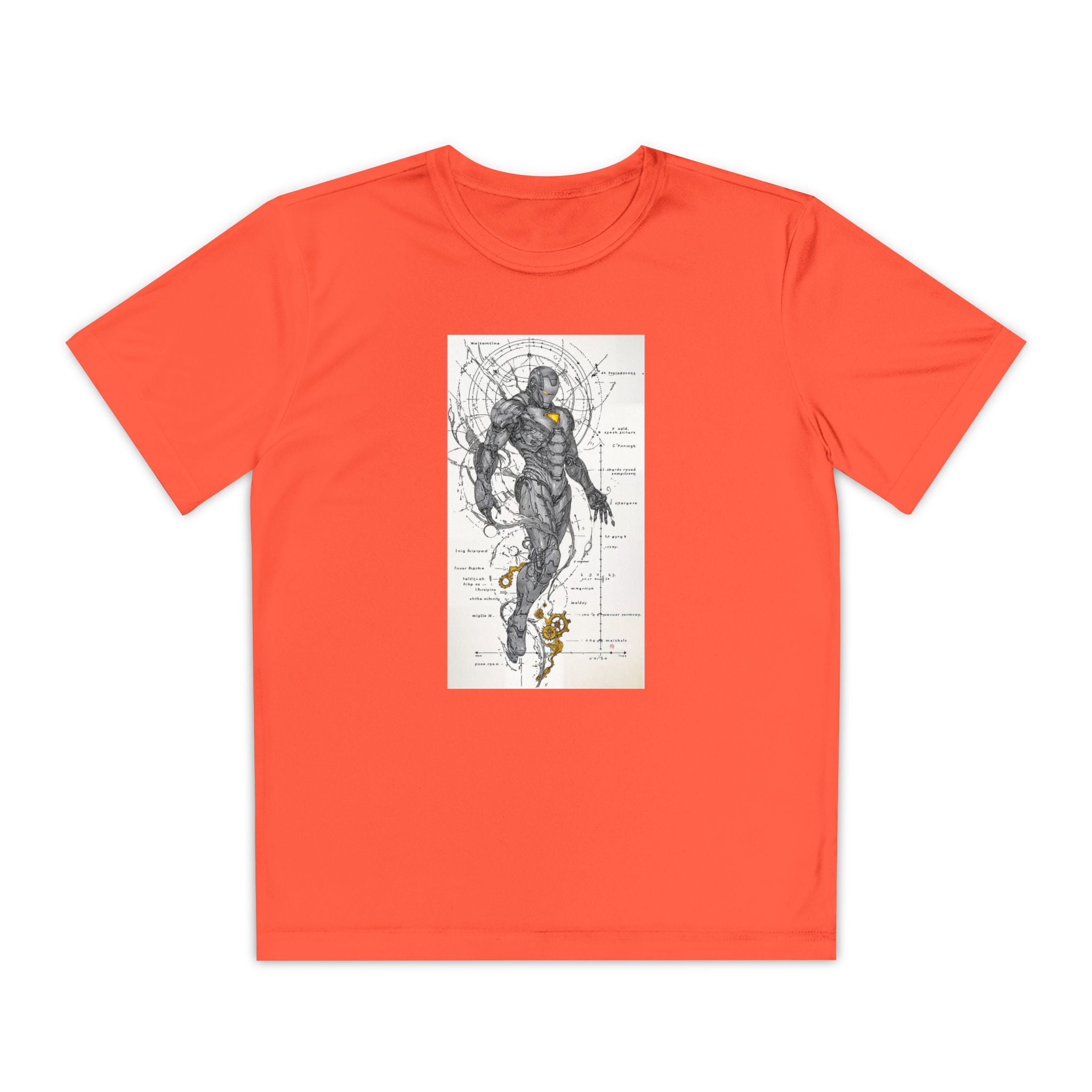 Superhero Youth T-Shirt Sports Graphic Tee, Cool Athletic Shirt for Kids