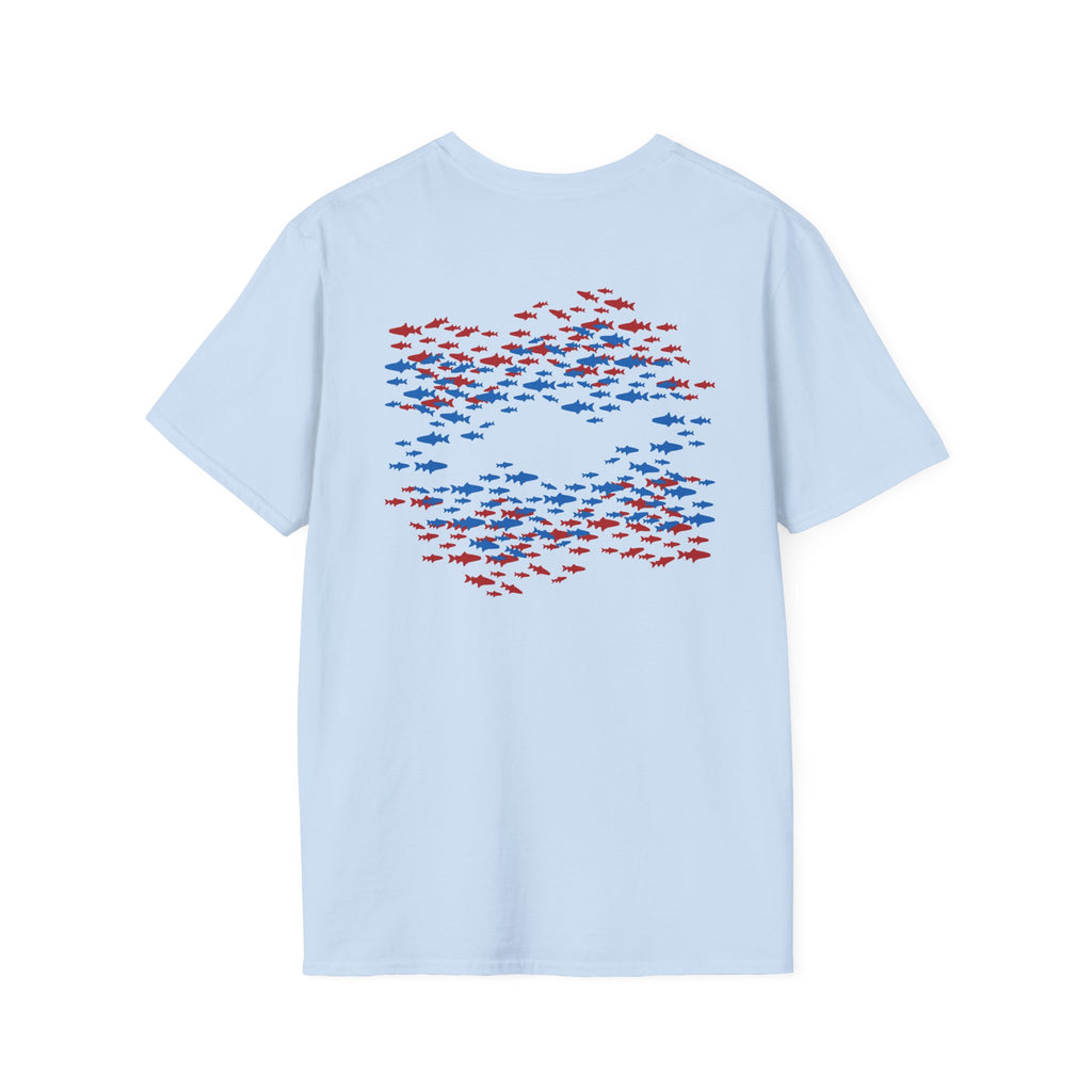 Patriotic Fishing Tshirt, American Flag Tee, 4th of July Shirt, USA Independence Day Top, Patriotic Graphic Tee, Unisex Patriotic