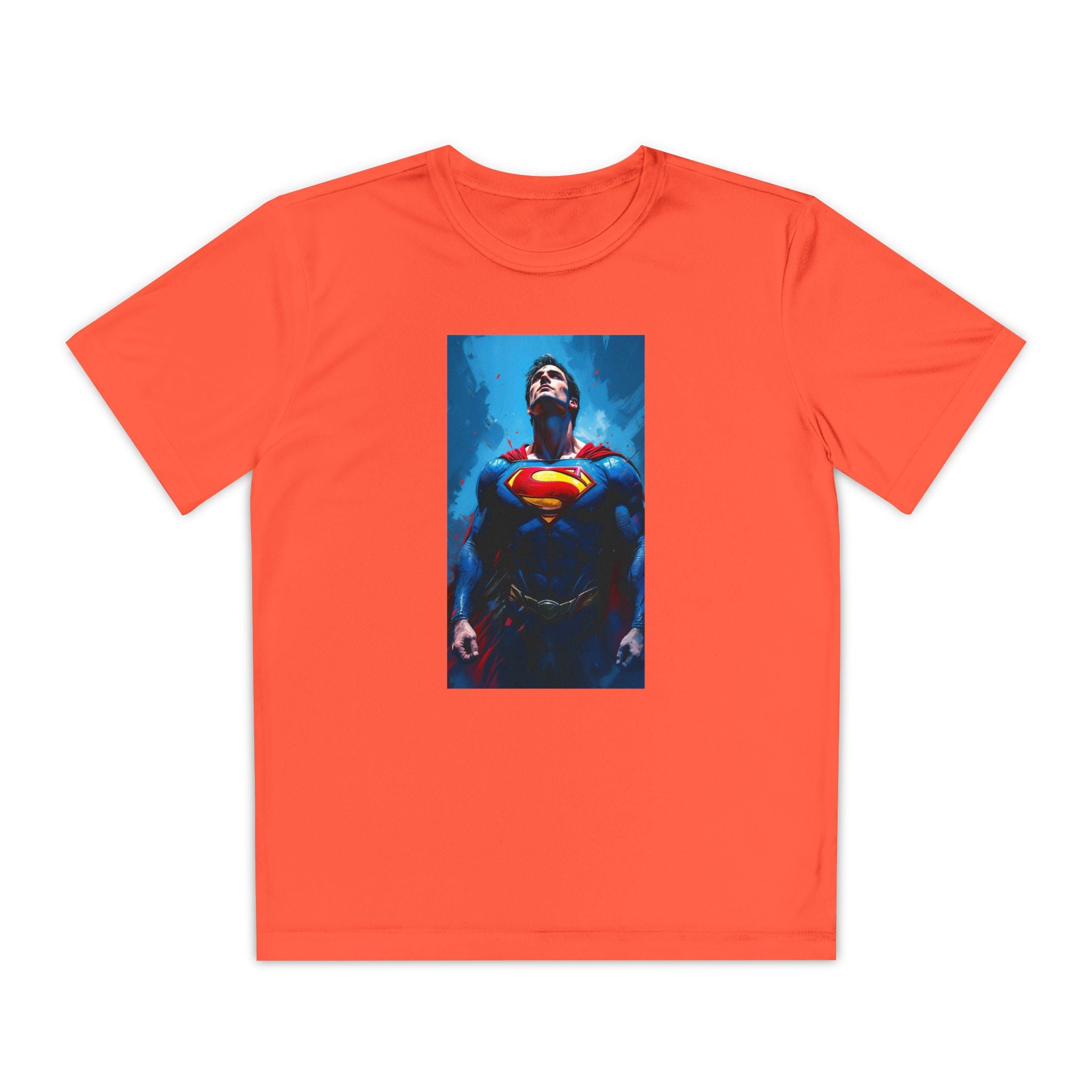 Superman Superhero Marvel T-Shirt, Youth Competitor Tee,  Kids Comic Book Hero Top, Children's Graphic Tee, Youth Super Power T-Shirt