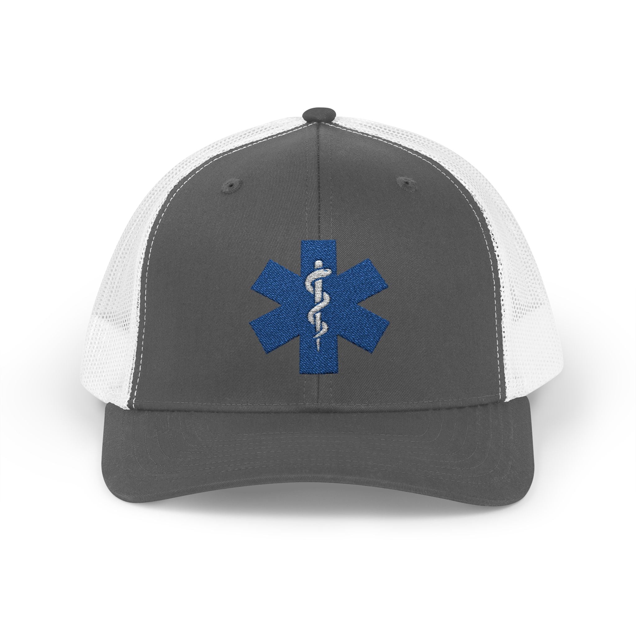Paramedic Snapback Trucker Cap with Thin Red Line Design, Ideal for First Responders, Supportive Gifts, Memorials, Everyday Wear