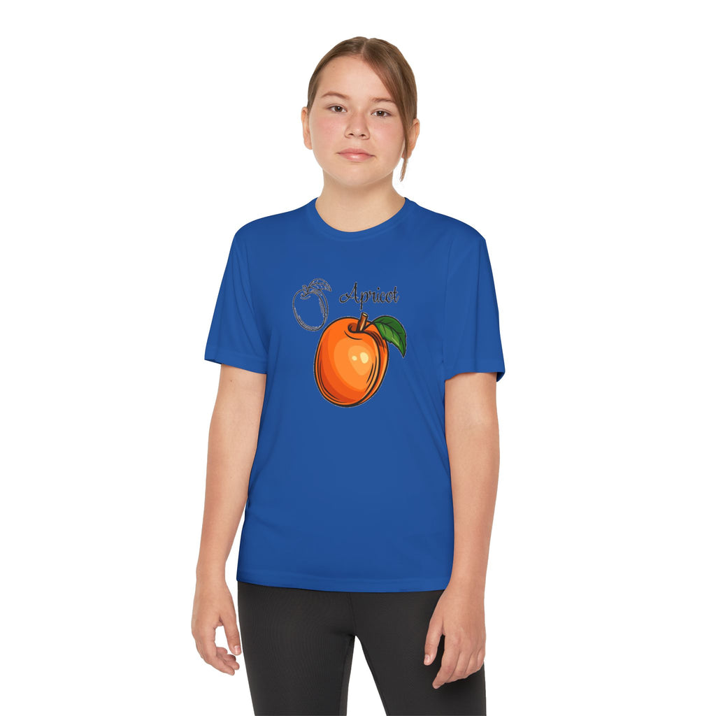 Apricot Youth T-Shirt Sports Graphic Tee, Cool Athletic Shirt for Kids, Perfect for Sports Events, Team Spirit