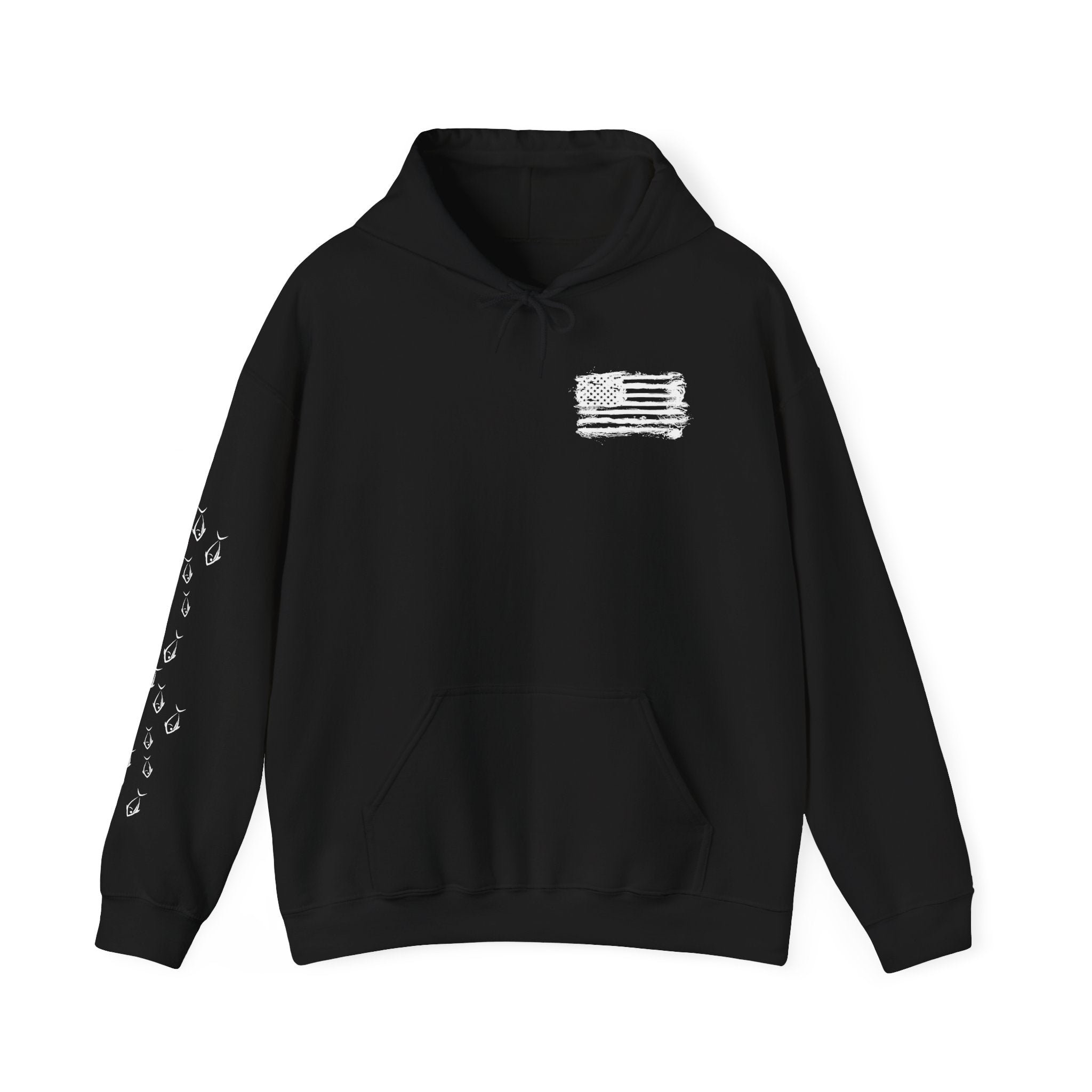 Fishing Patriotic Hoodie | Fishing Flag Hoodie, American Fishing Sweatshirt
