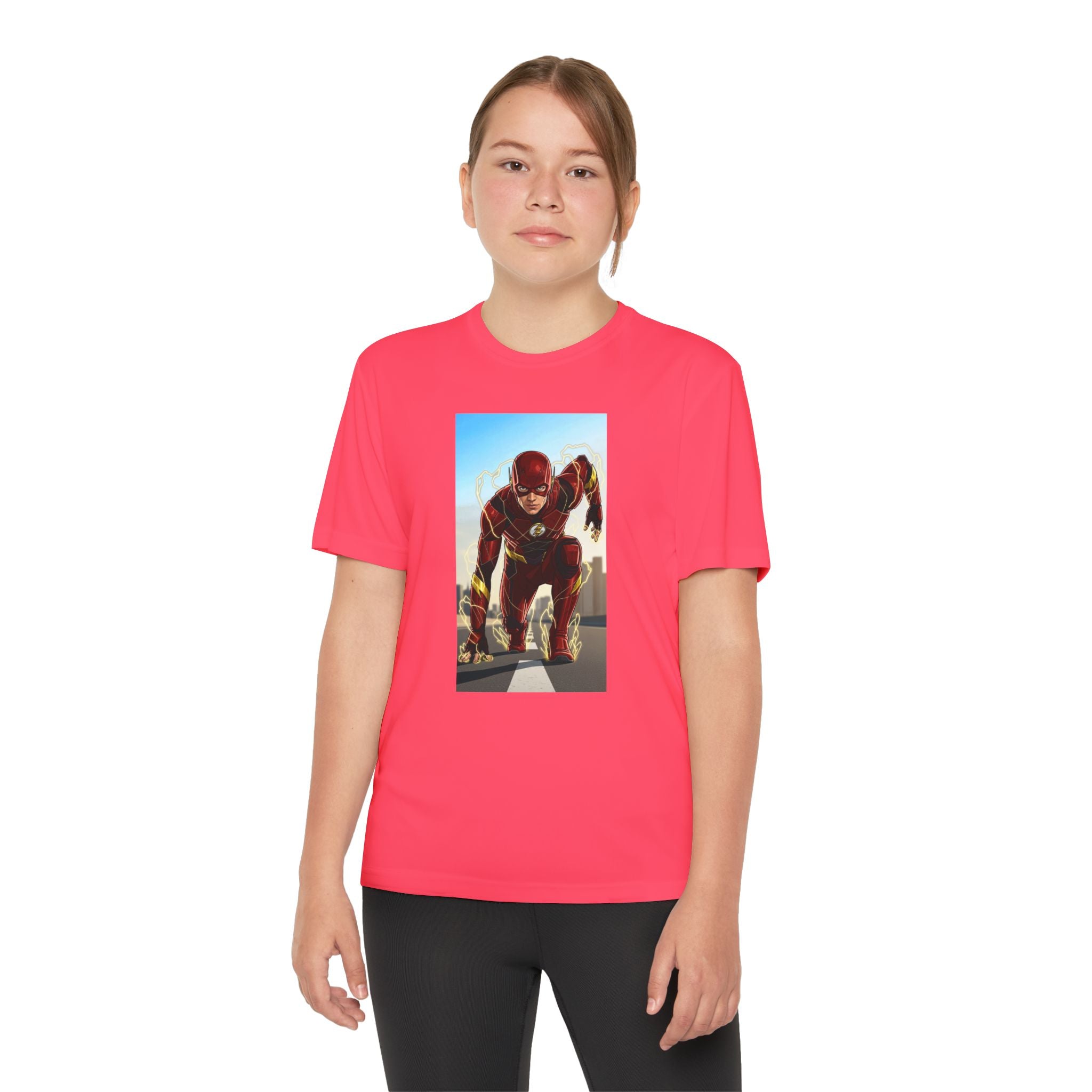 The Flash Superhero Marvel Youth T-Shirt, Kid's Superhero Tee, Children's Graphic Shirt, Comic Book Character Top, Kids Costume Apparel