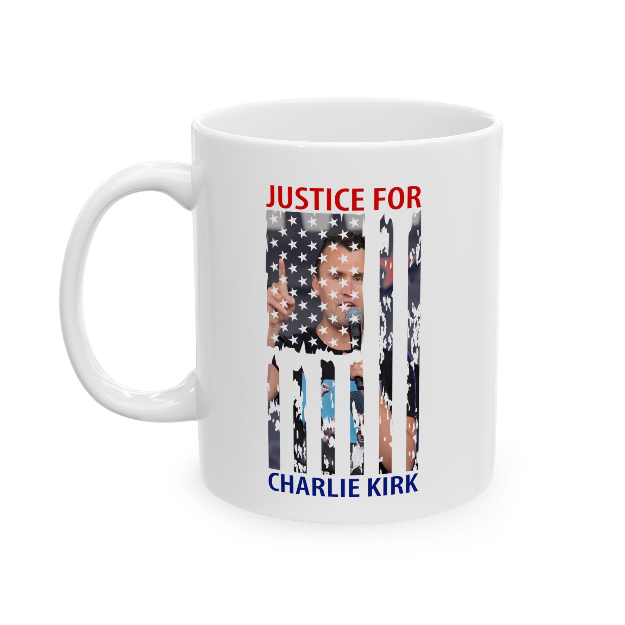 Charlie Kirk Patriotic Mug