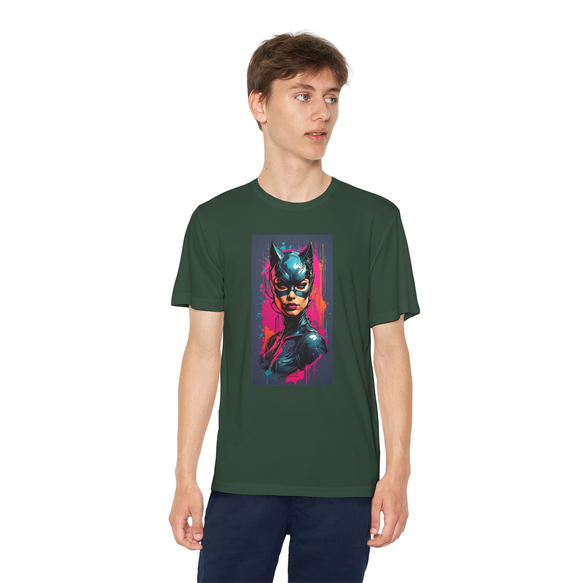 Superhero Youth T-Shirt Sports Graphic Tee, Cool Athletic Shirt for Kids