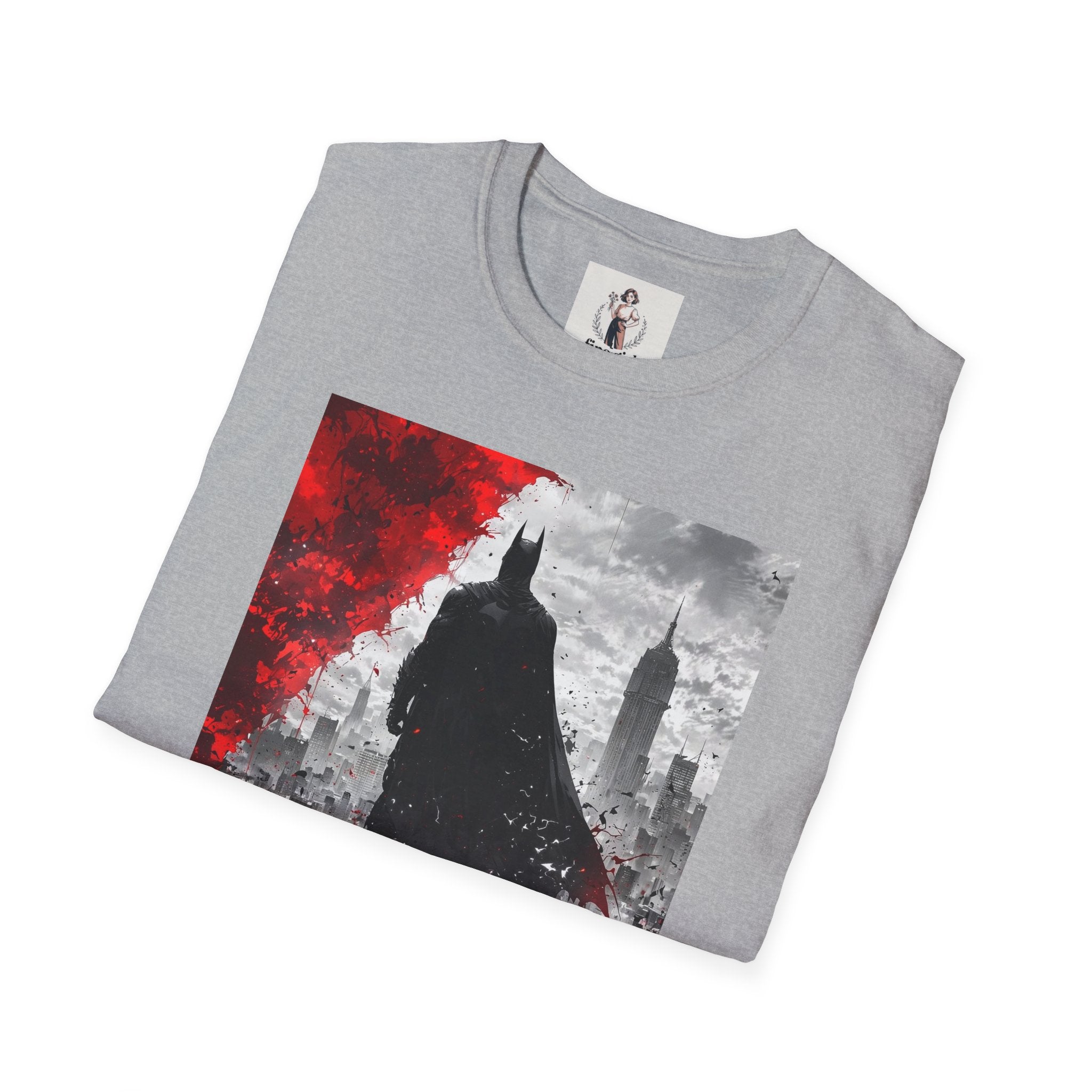 Batman Marvel Unisex Softstyle T-Shirt, Comic Book Tee, Geeky Clothing, Cosplay Costume Top