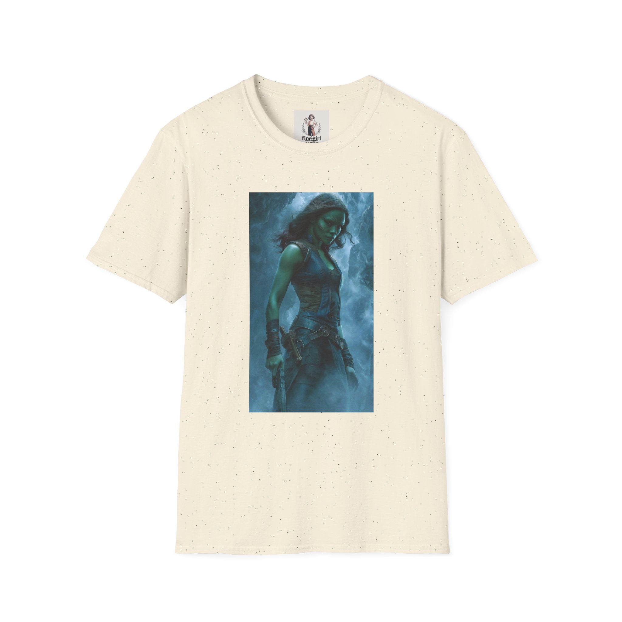 Gamora From Gardians Of The Galaxy Superhero Marvel Unisex Softstyle T-Shirt, Comic Book Tee, Geeky Clothing, Cosplay Costume Top
