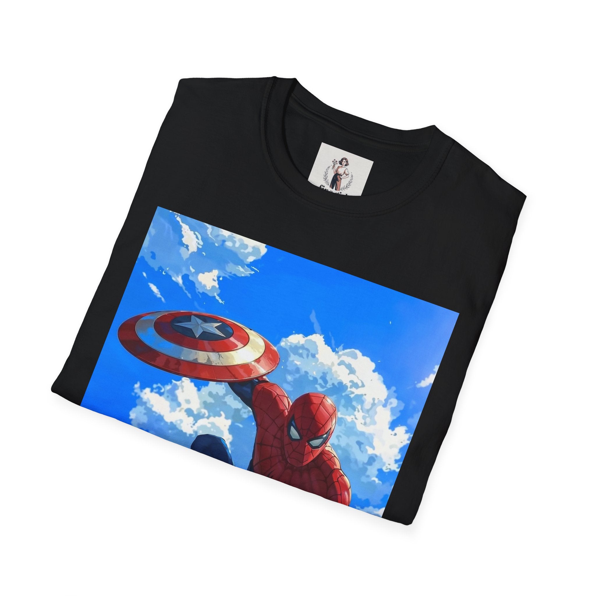 Spiderman Superhero Marvel Unisex Softstyle T-Shirt, Comic Book Tee, Geeky Clothing, Cosplay Costume Top