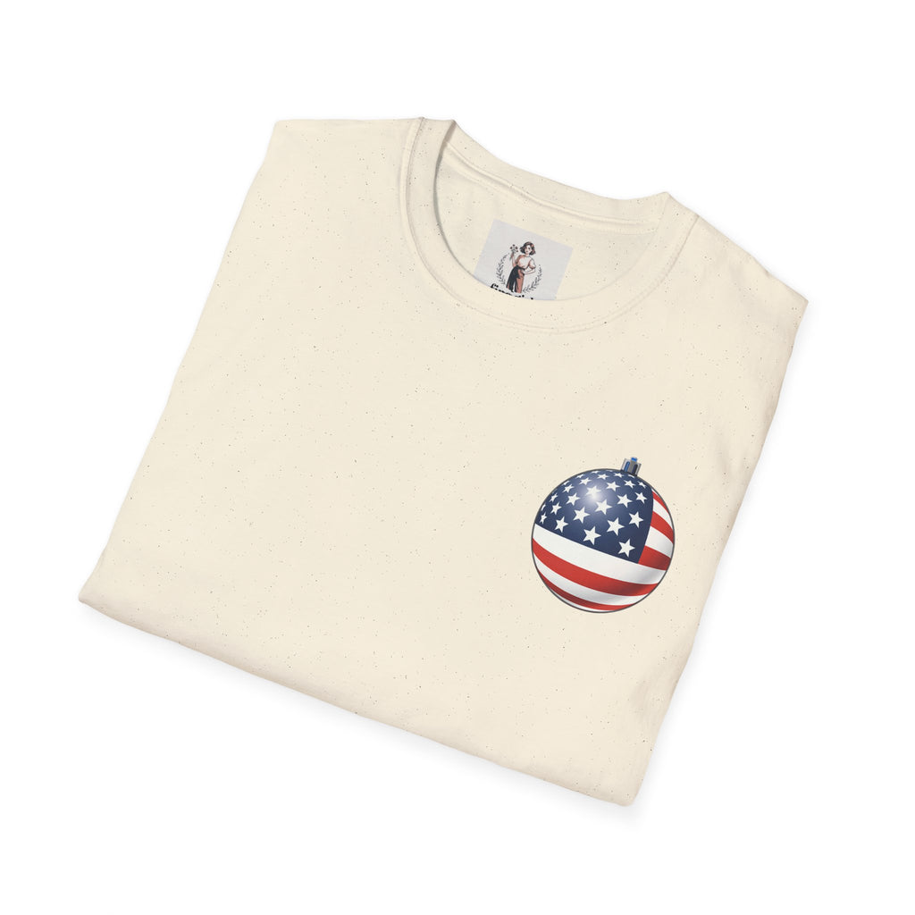 Santa Claus On A Tank Christmas ~ Unisex Softstyle T-Shirt