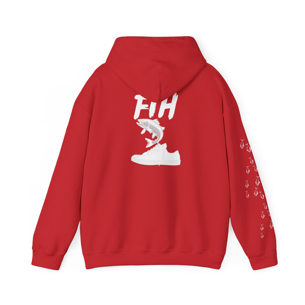 Fishing Patriotic Hoodie, Unisex Sweatshirt, Fisherman Gift, Fishing Apparel, Patriotic Clothing, American Flag Hooded Sweatshirt