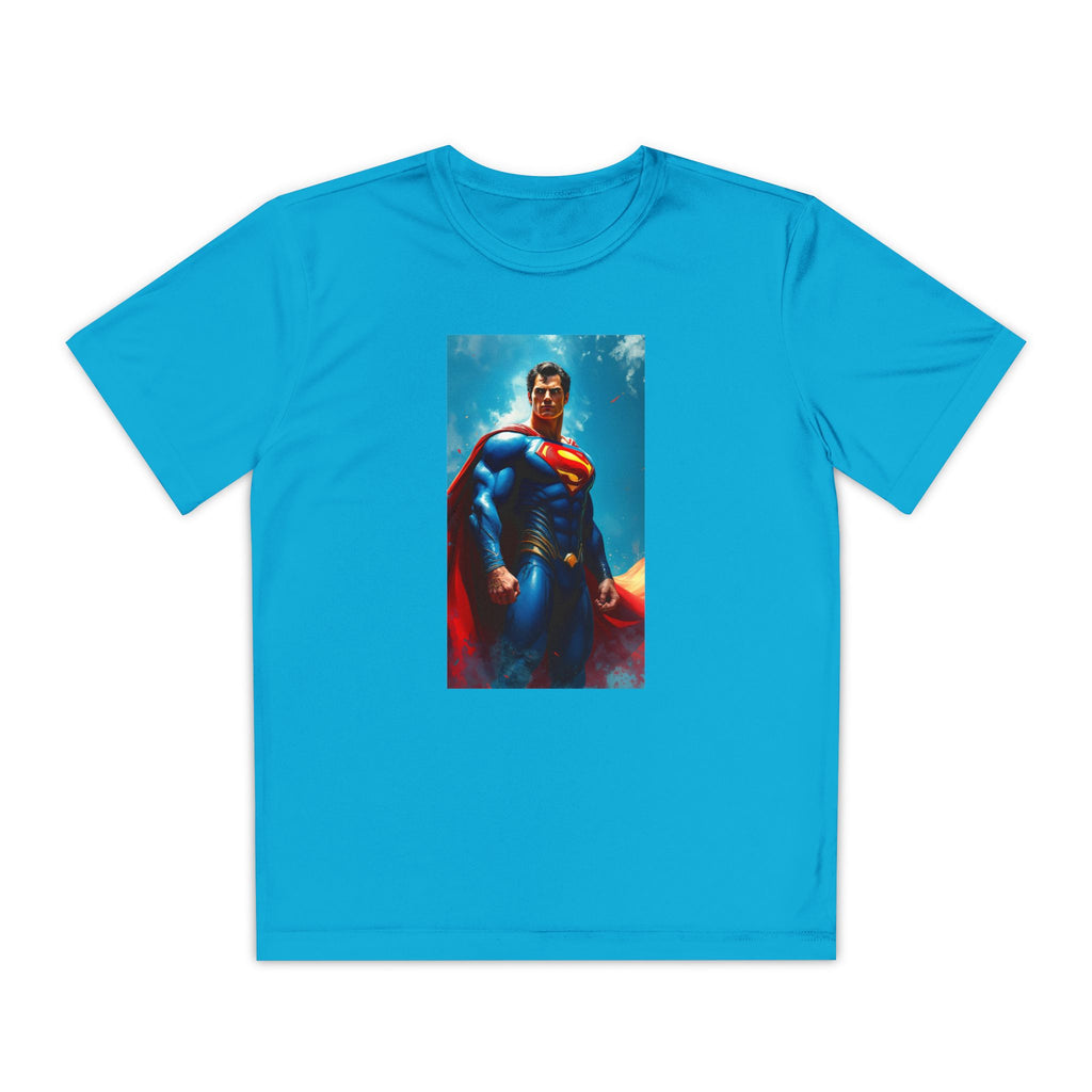 Superman Superhero Marvel T-Shirt, Youth Competitor Tee,  Kids Comic Book Hero Top, Children's Graphic Tee, Youth Super Power T-Shirt