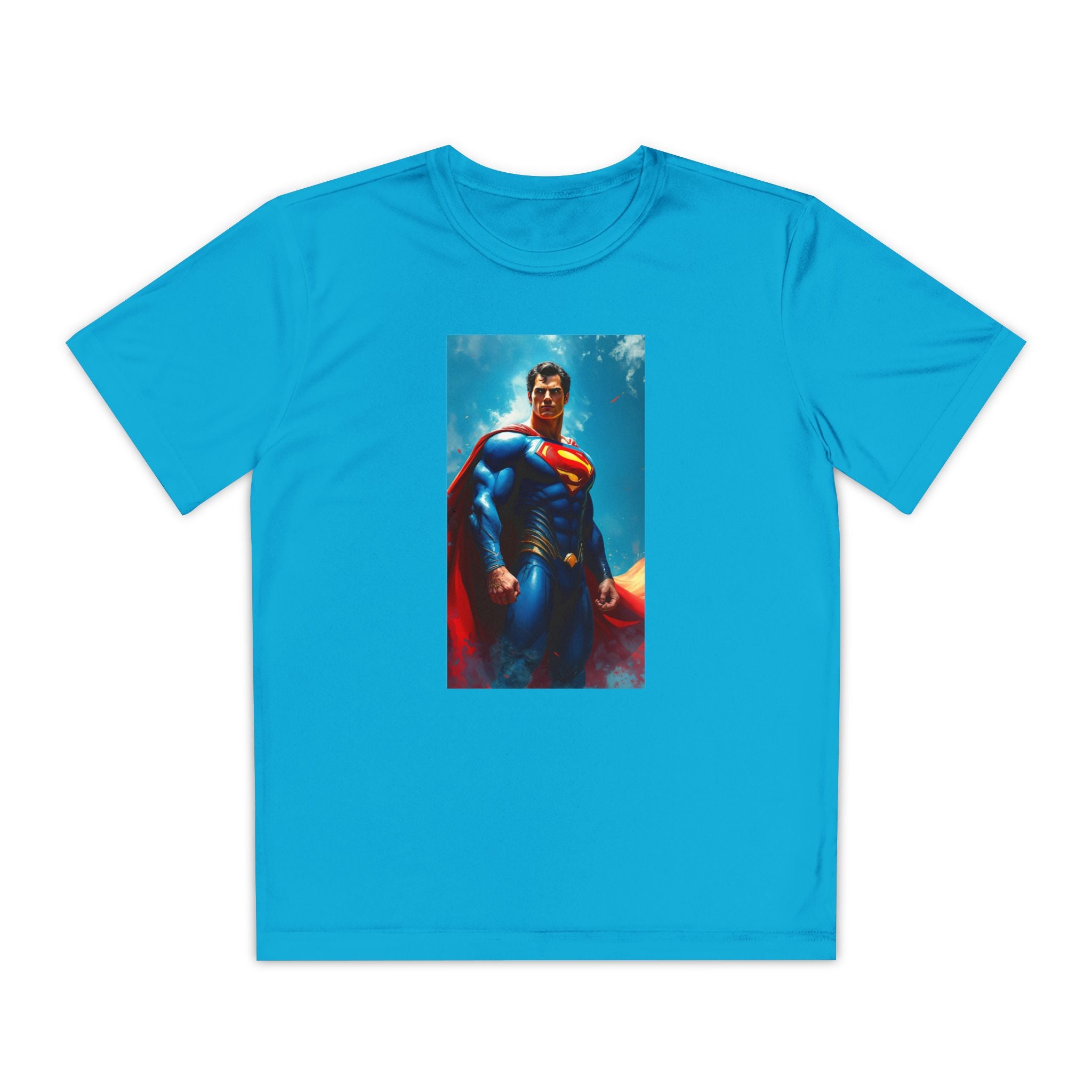 Superman Superhero Marvel T-Shirt, Youth Competitor Tee,  Kids Comic Book Hero Top, Children's Graphic Tee, Youth Super Power T-Shirt