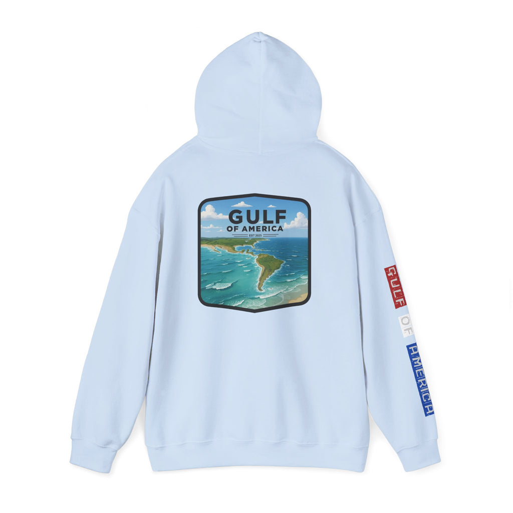 Gulf Of America Patriotic Hoodie, USA Patriotism Sweatshirt, American Flag Pullover, Independence Day Apparel, Fourth of July Gift