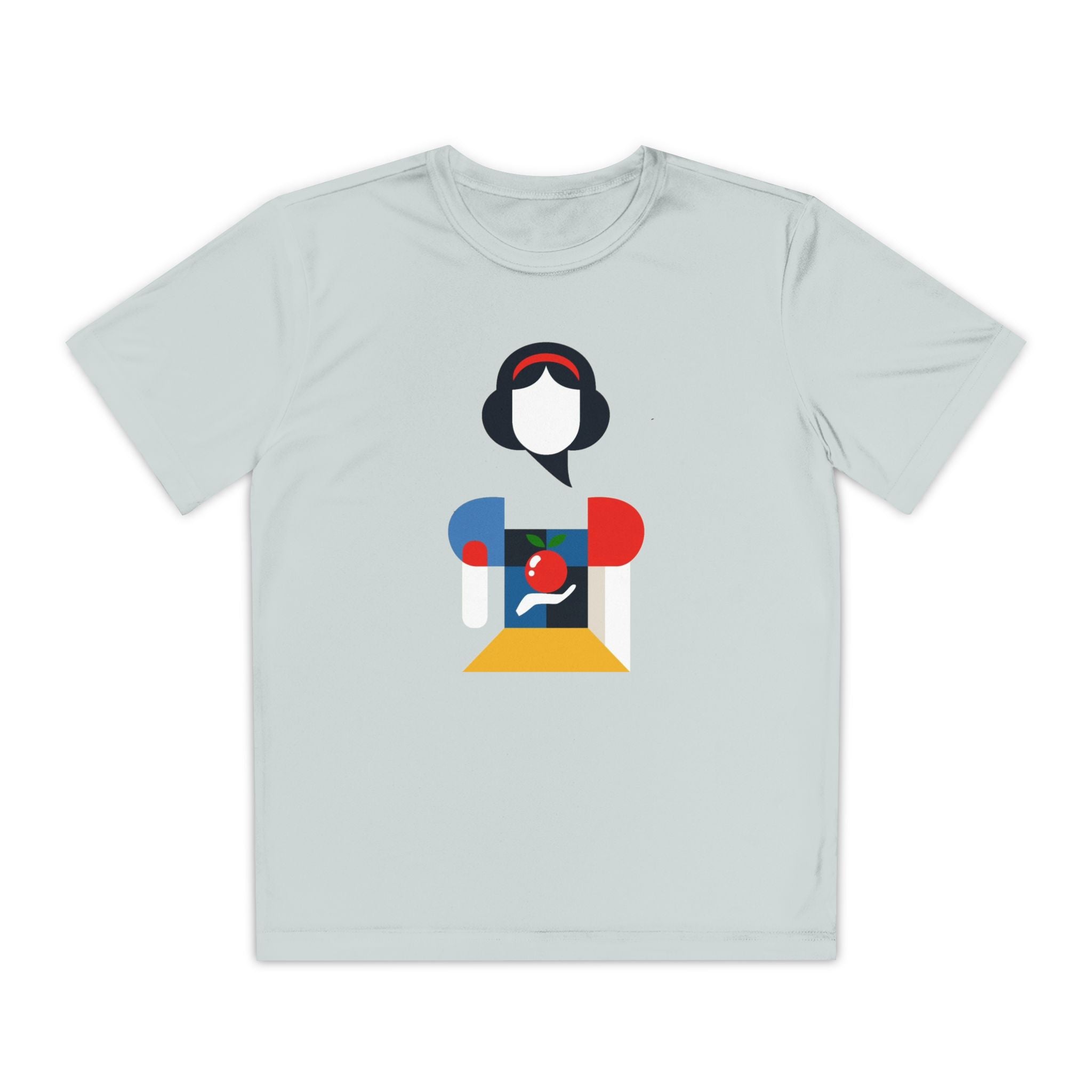 Snow White Youth T-Shirt Sports Graphic Tee, Cool Athletic Shirt for Kids, Perfect for Sports Events, Team Spirit