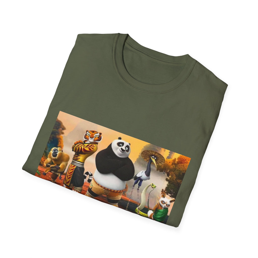 Kung Fu Panda Unisex Softstyle T-Shirt, DreamWorks Animation Youth Competitor Tee, Graphic Tee, Movie Fan Gift, Cult Classic Shirt, Comfy
