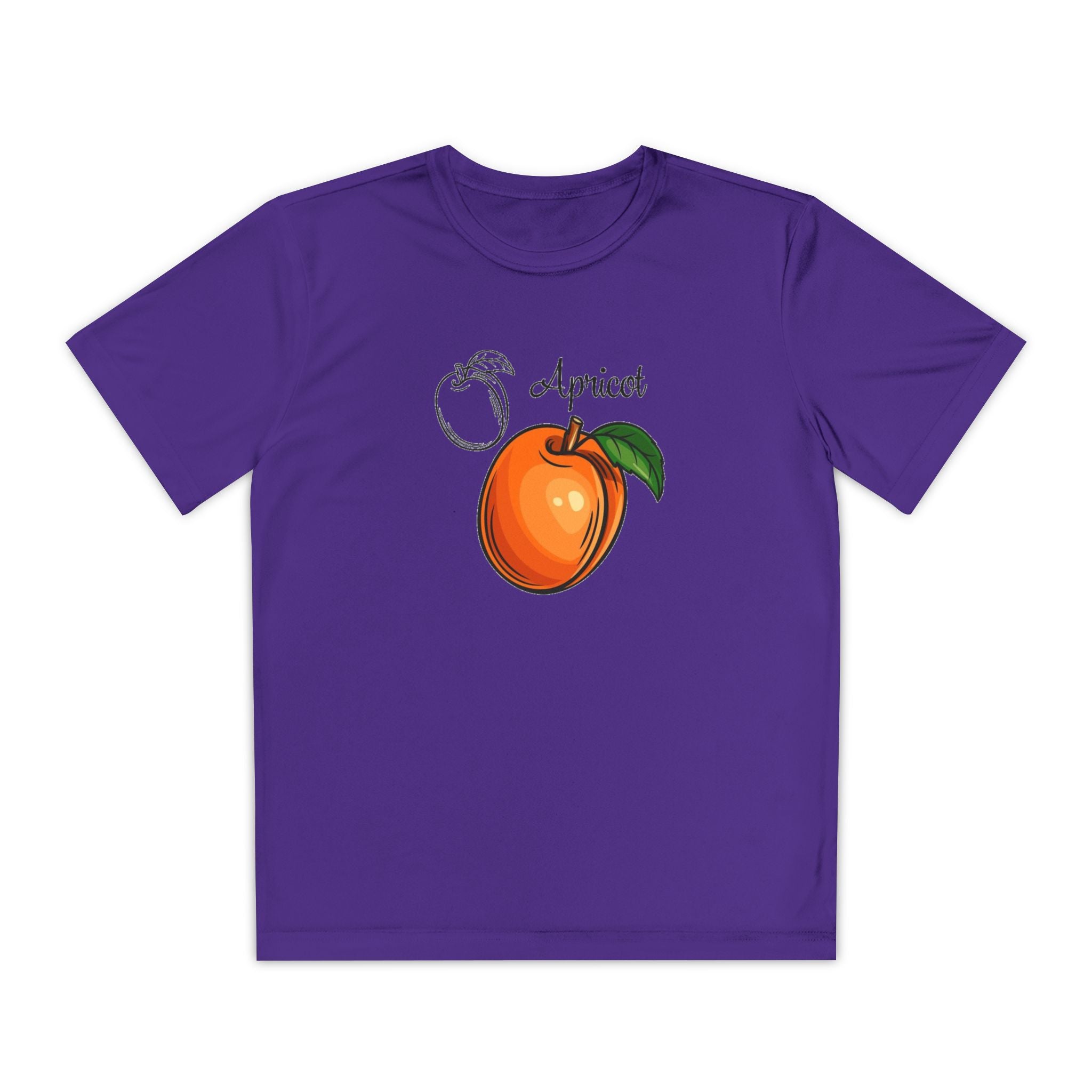 Apricot Youth T-Shirt Sports Graphic Tee, Cool Athletic Shirt for Kids, Perfect for Sports Events, Team Spirit