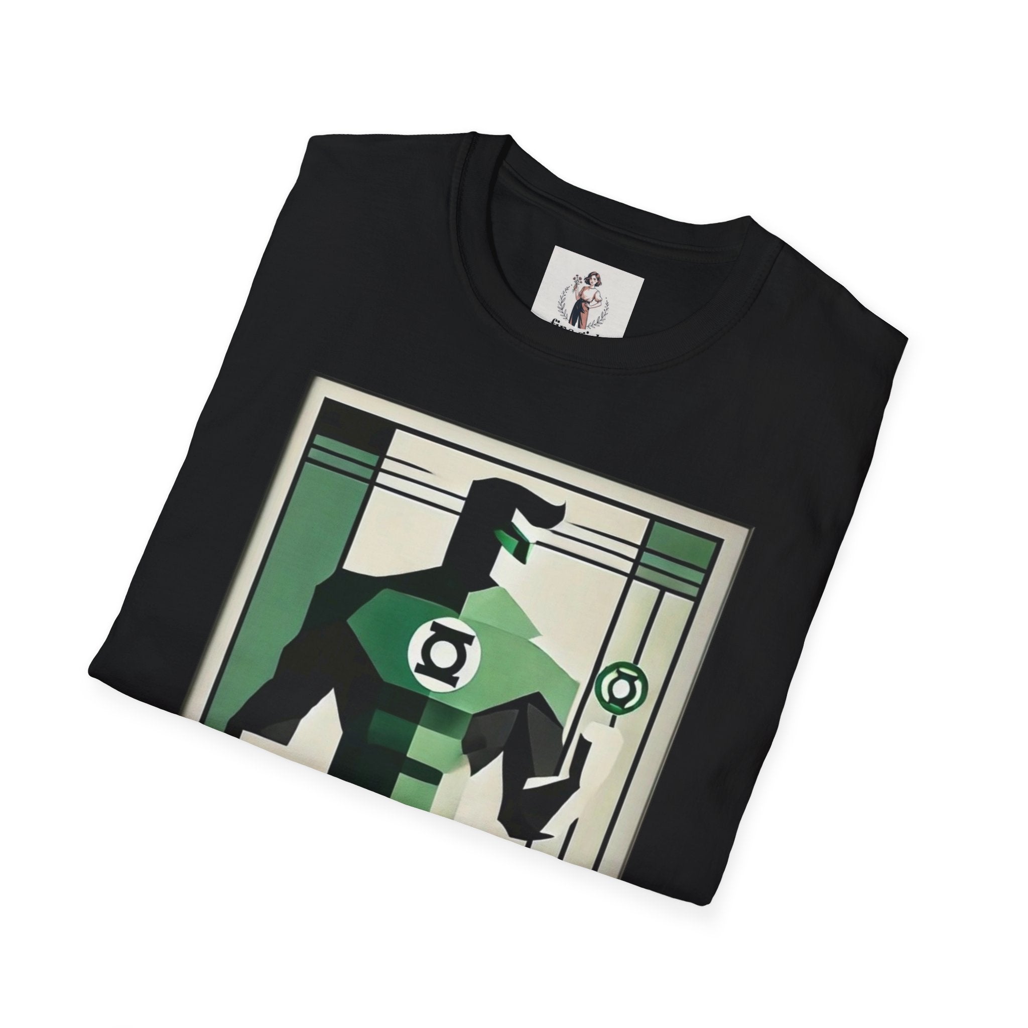 Green Lantern Superhero Marvel Unisex Softstyle T-Shirt, Comic Book Tee, Graphic Novel Shirt, Geeky Clothing, Cosplay Costume Top