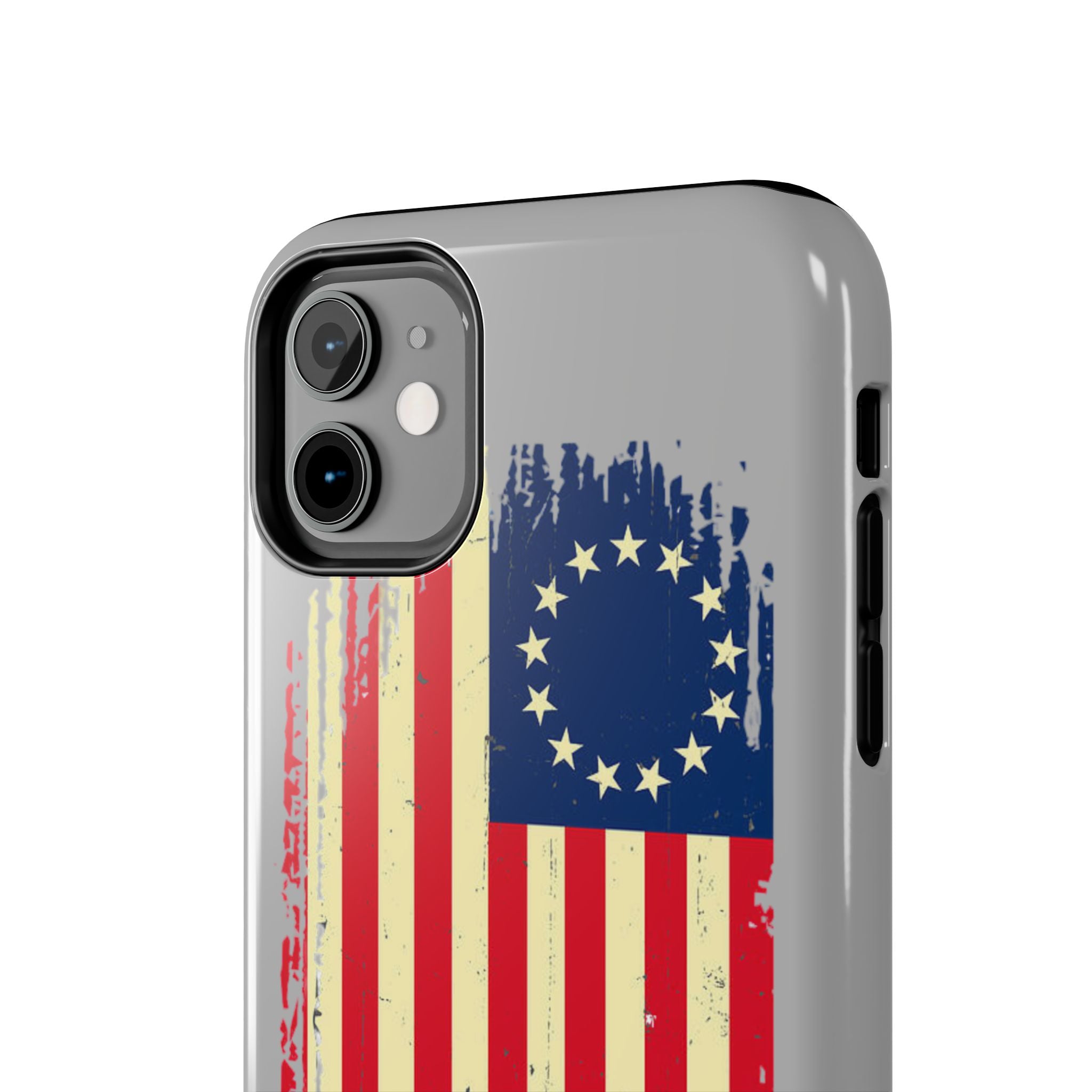 Patriotic Phone Cases with Vintage Flag Design, Tough Case for Independence Day, Memorial Day, 4th of July, Gift for Veterans, USA Pride
