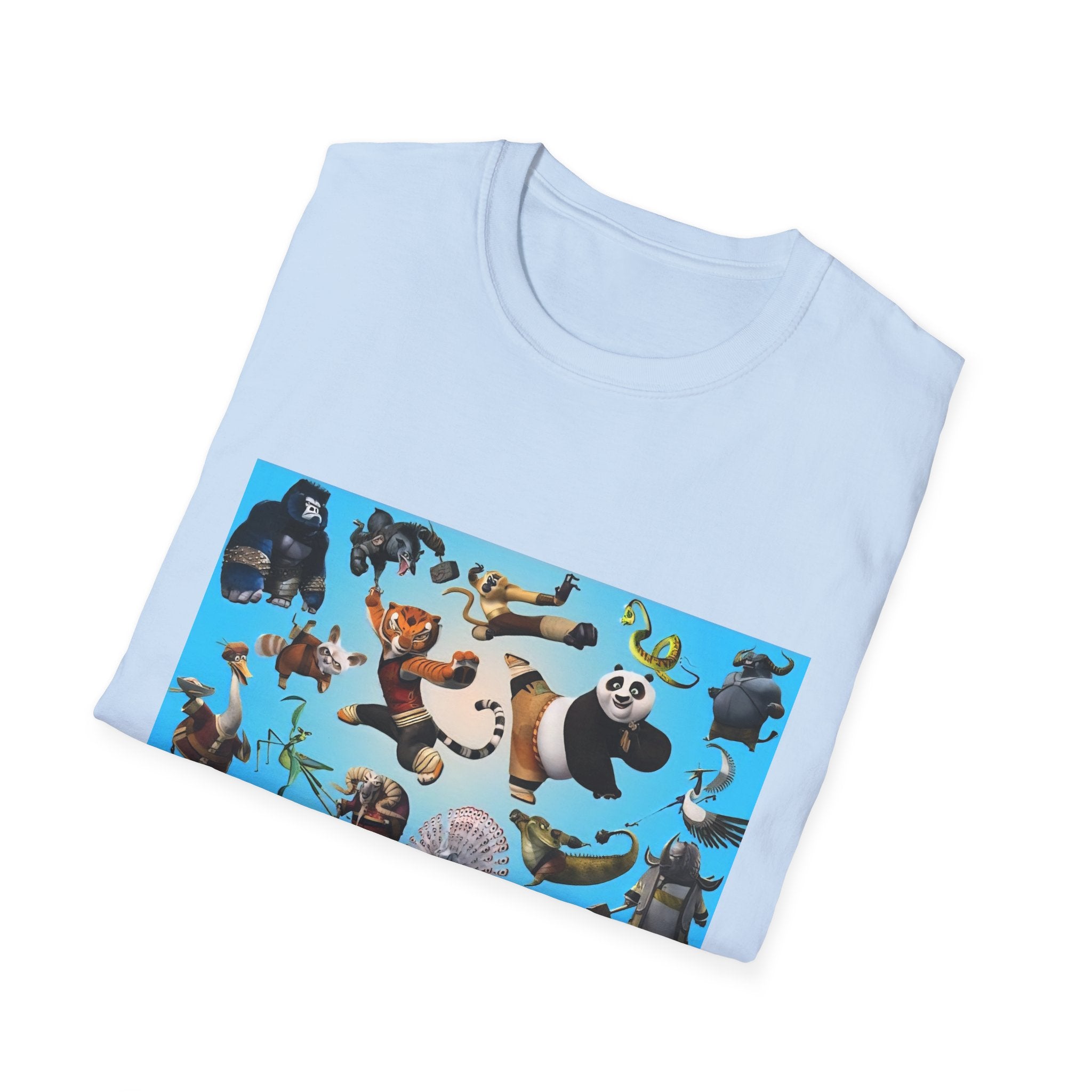 Kung Fu Panda Unisex Softstyle T-Shirt, DreamWorks Animation Youth Competitor Tee, Graphic Tee, Movie Fan Gift, Cult Classic Shirt, Comfy