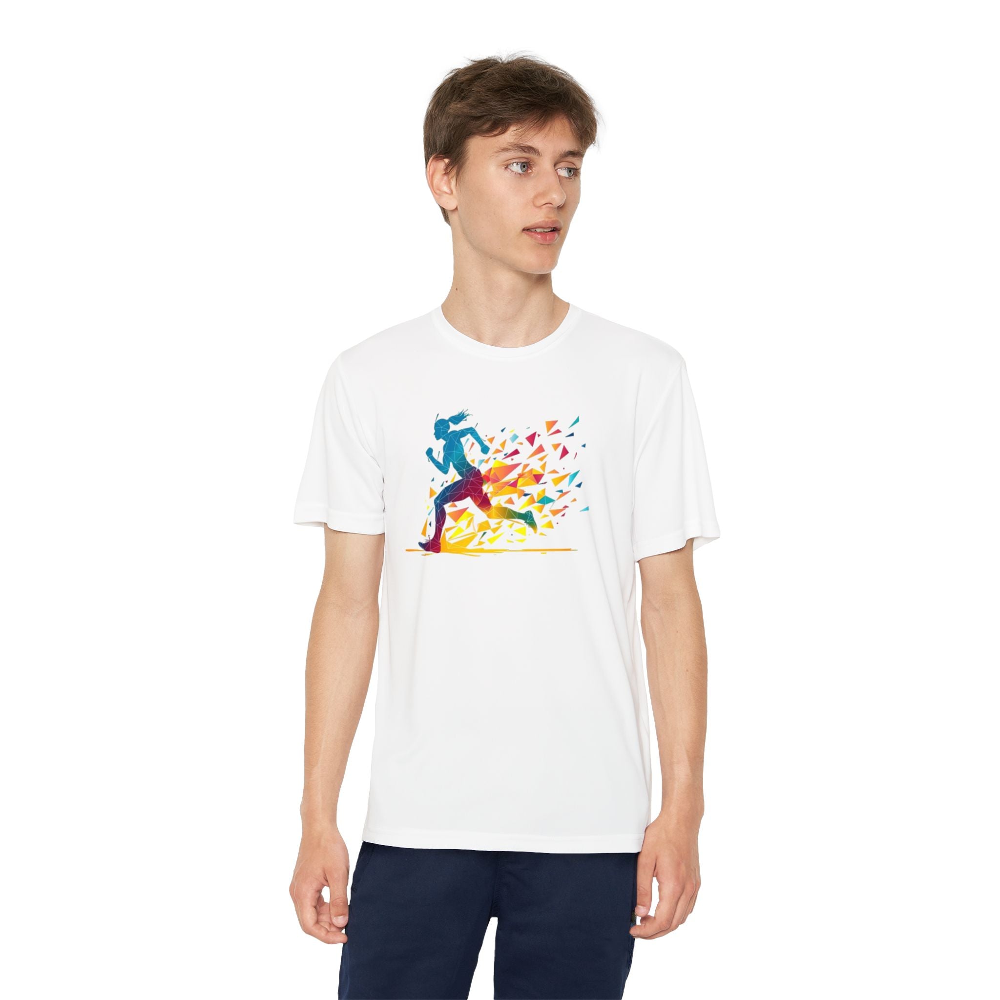 Running Youth T-Shirt Sports Graphic Tee, Cool Athletic Shirt for Kids, Perfect for Sports Events, Team Spirit